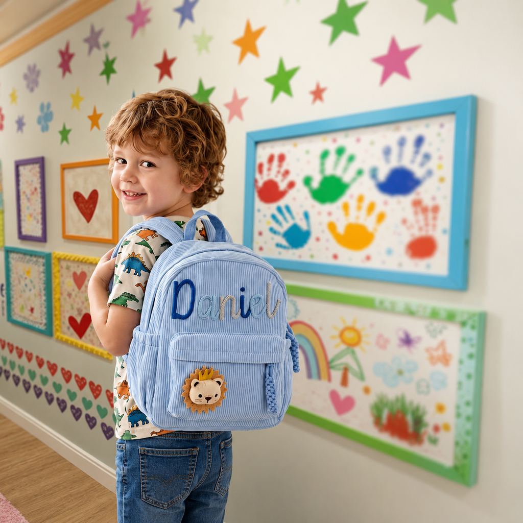 Personalized Embroidered Backpack for Kids | Custom Name Toddler & Kindergarten Backpack
