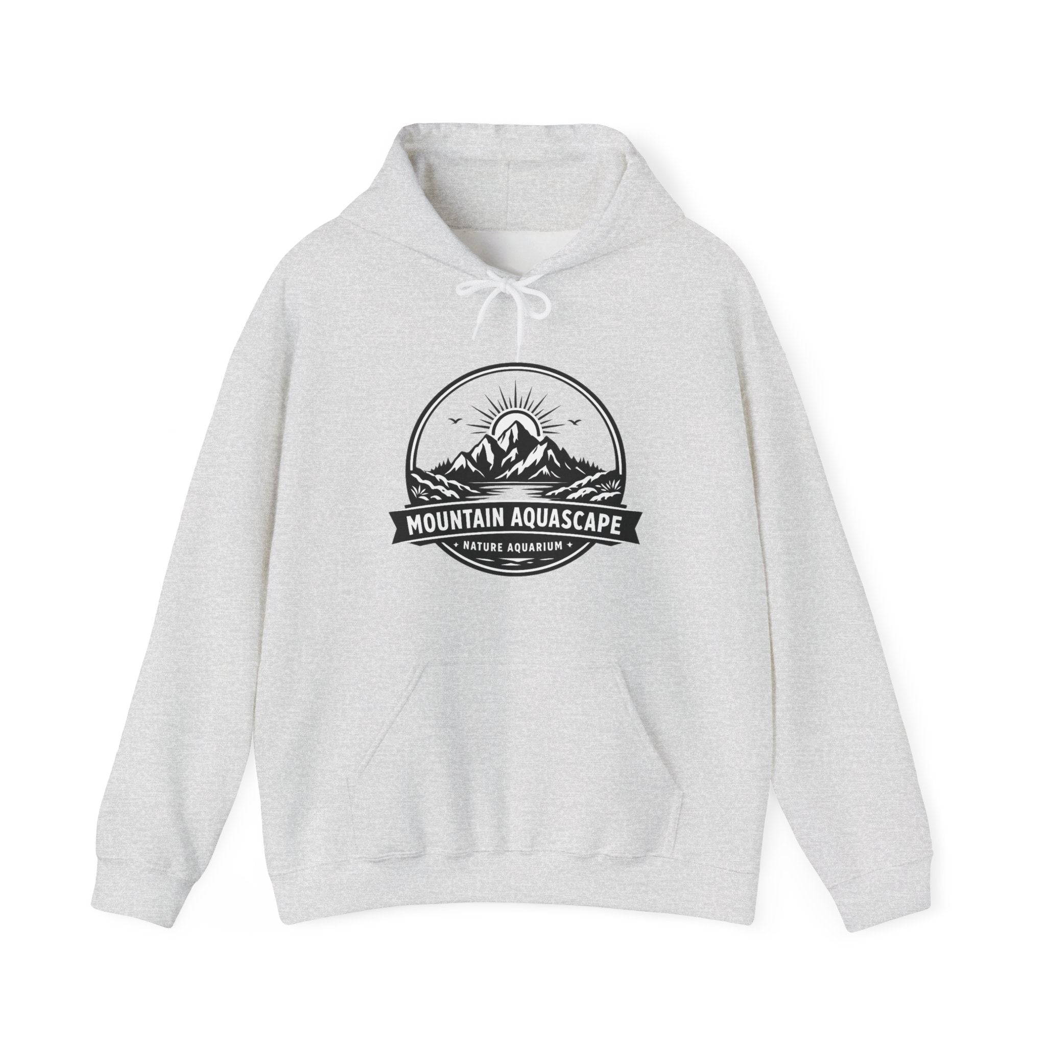 Two Side Aquascaping Mountain Hoodie — "Mountain Aquascape" Nature Aquascaping Pullover
