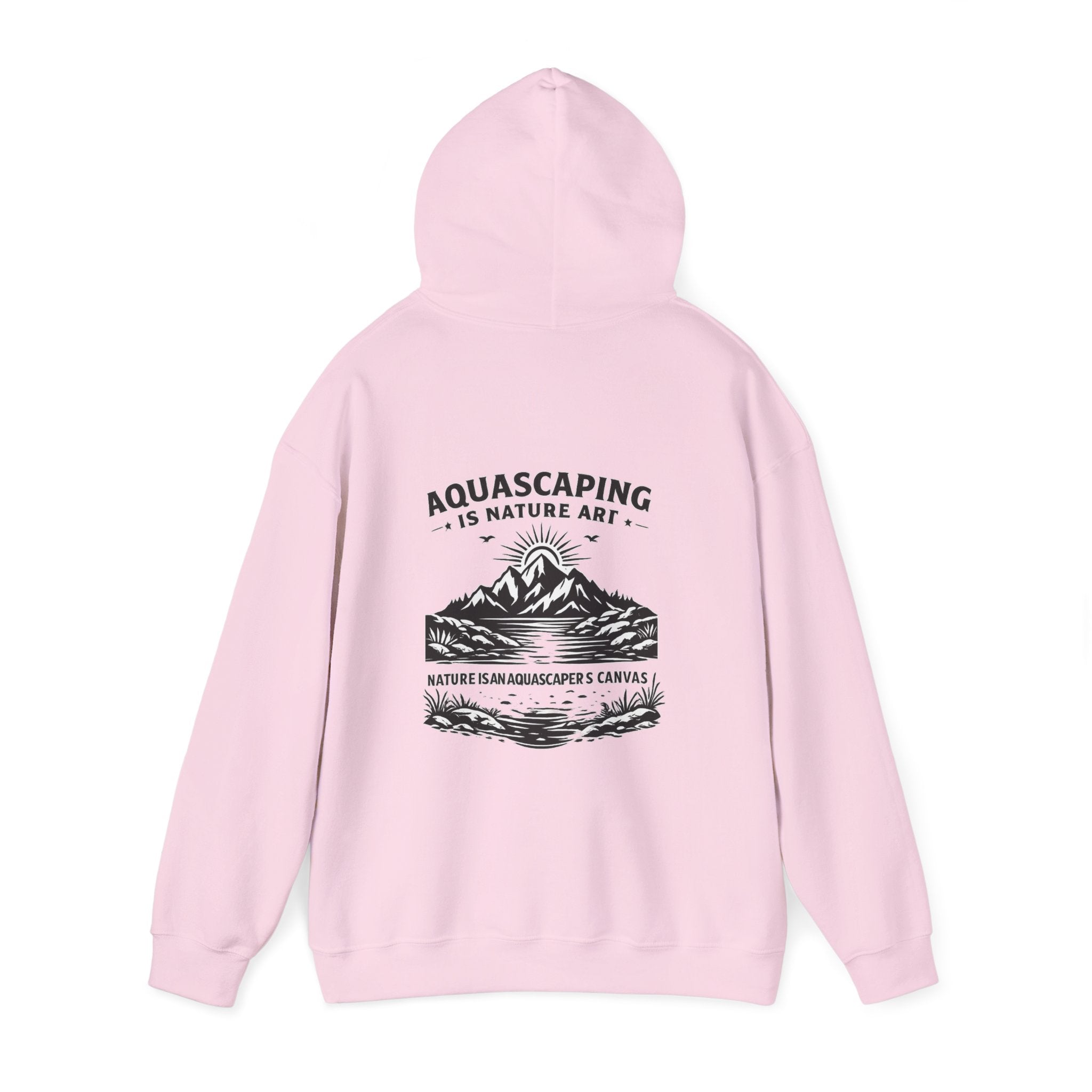 Two Side Aquascaping Mountain Hoodie — "Mountain Aquascape" Nature Aquascaping Pullover