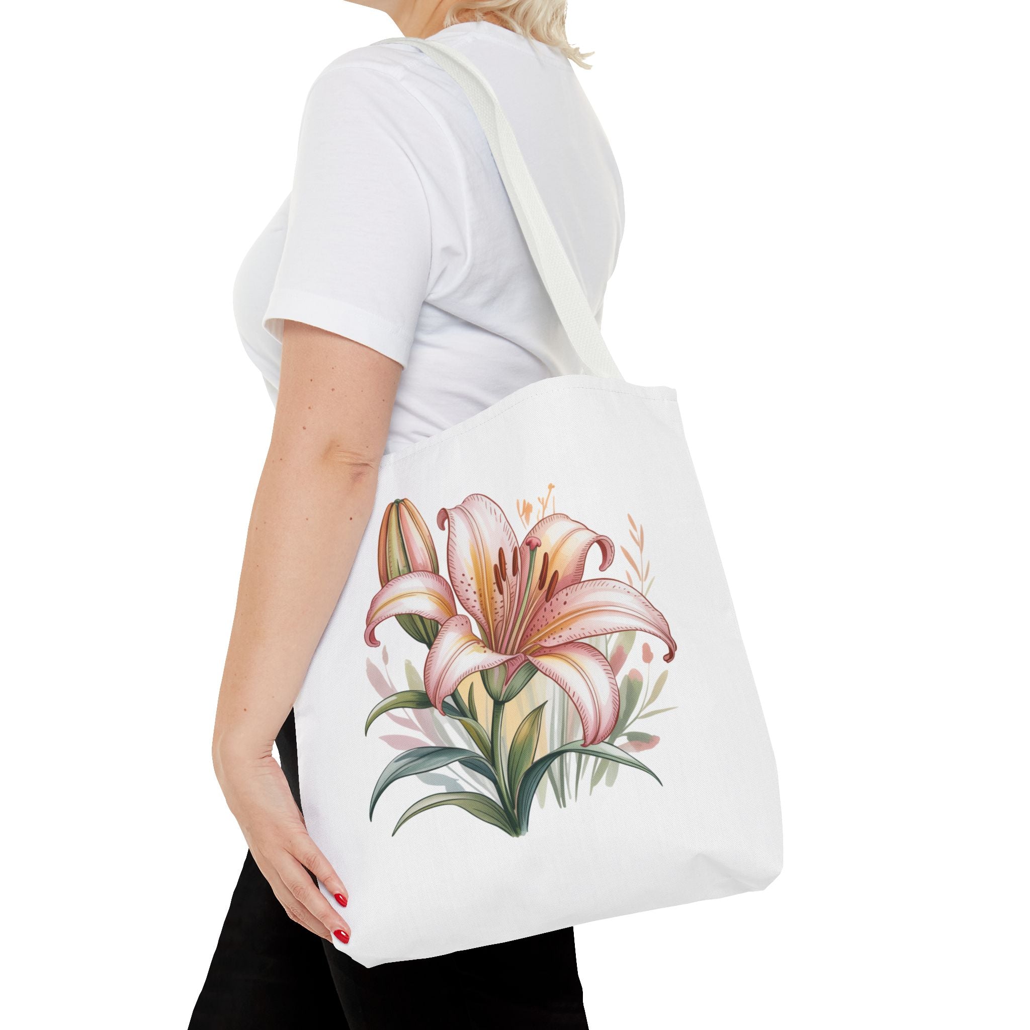 Every Day Floral Tote Bag — Elegant Flower All-Over Print Tote