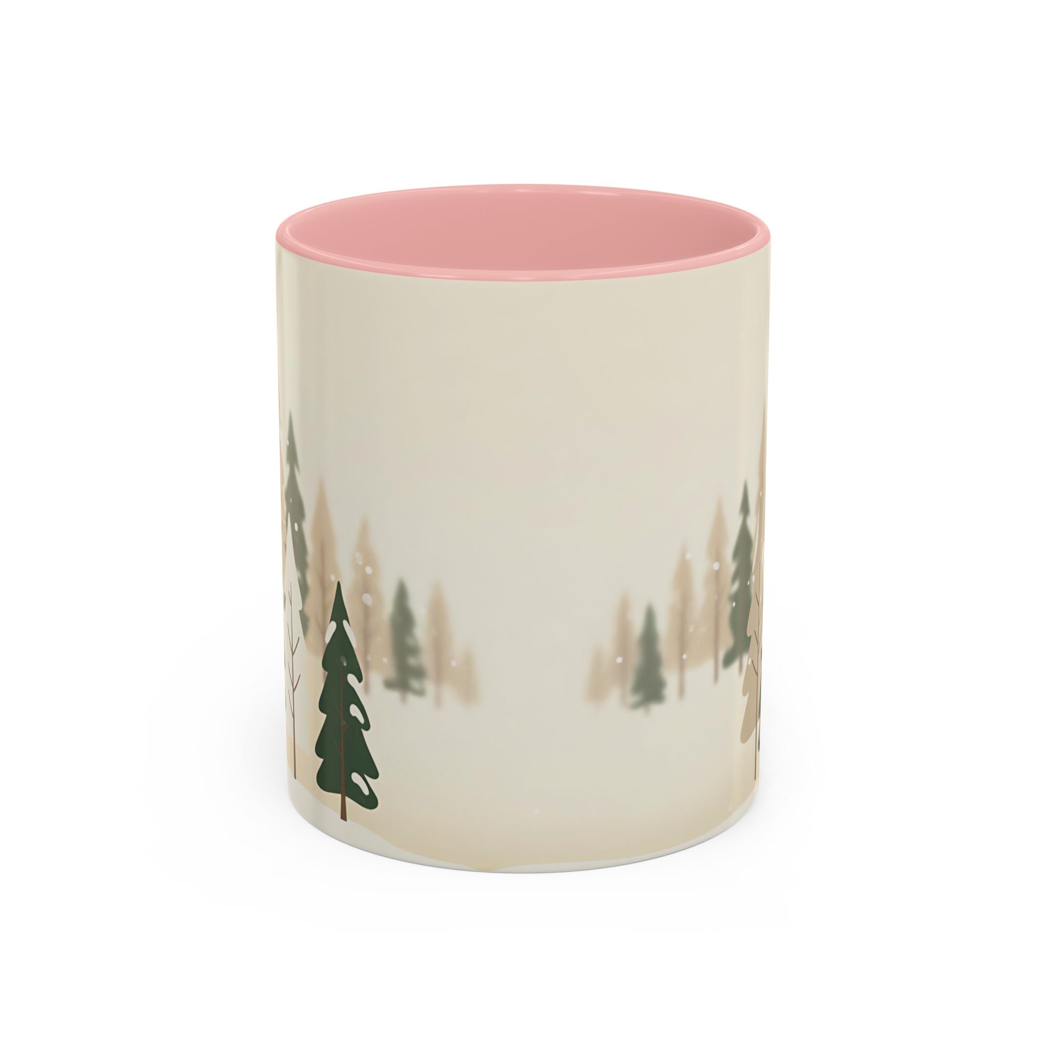 Minimal Winter Forest Accent Mug