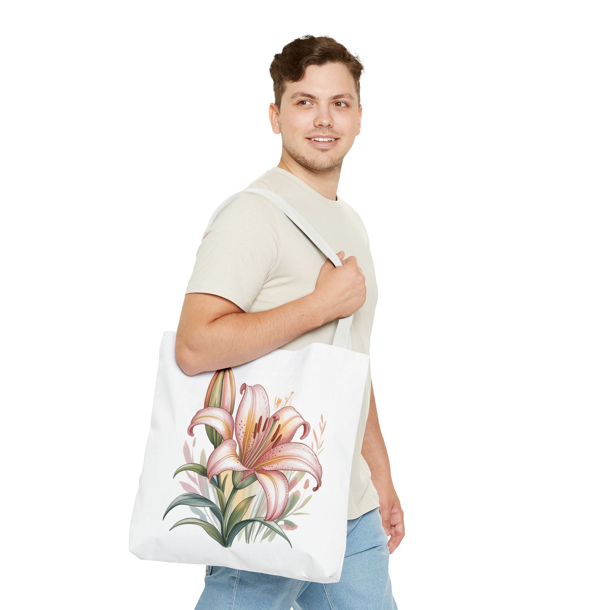 Every Day Floral Tote Bag — Elegant Flower All-Over Print Tote