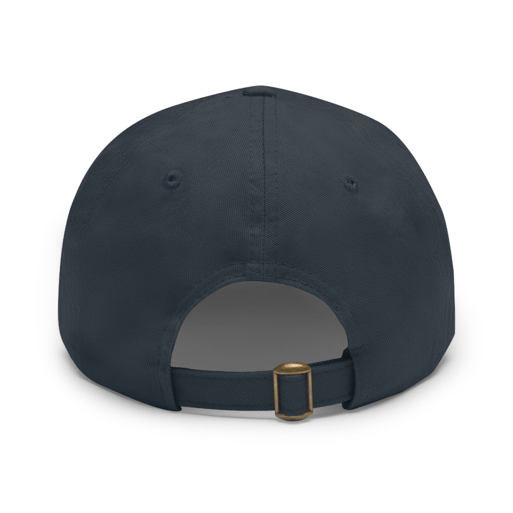 Personalized "Dad" Leather Patch Dad Hat — Custom Father's Day Cap