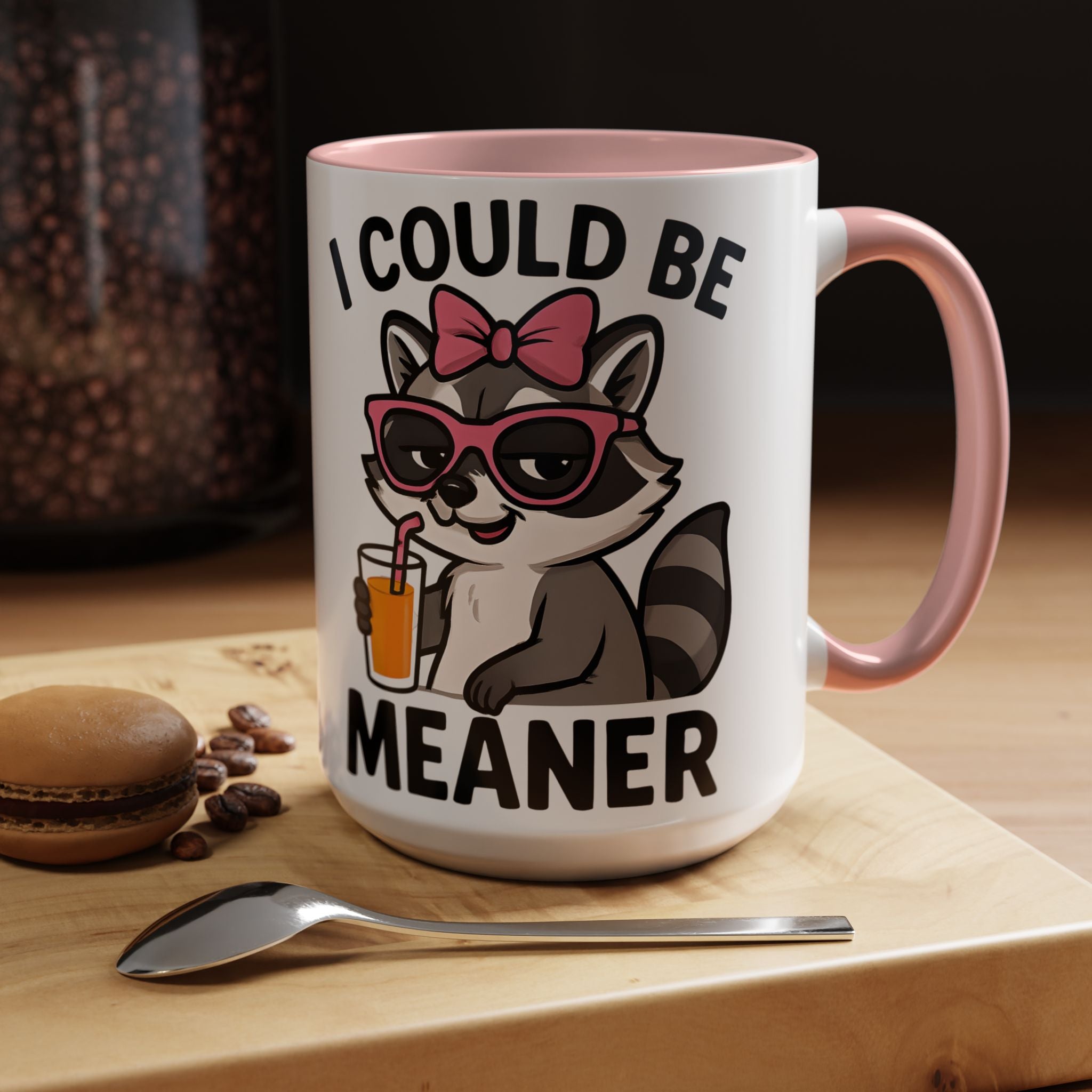 Sassy Raccoon Coffee Mug — Funny Accent Coffee Cup (11/15oz)