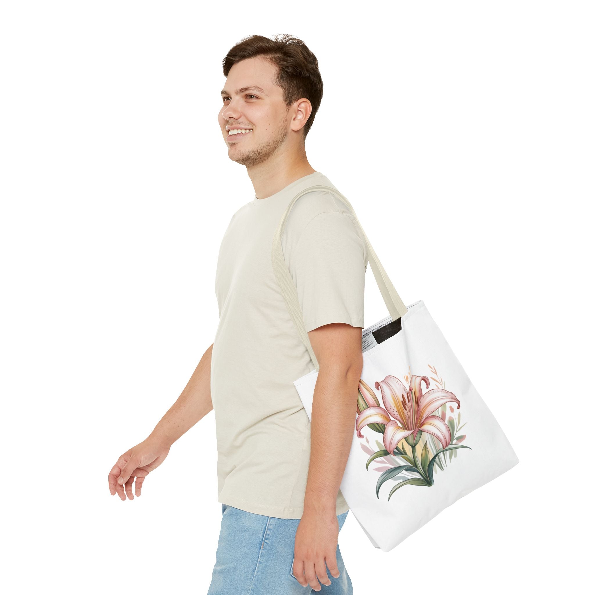Every Day Floral Tote Bag — Elegant Flower All-Over Print Tote