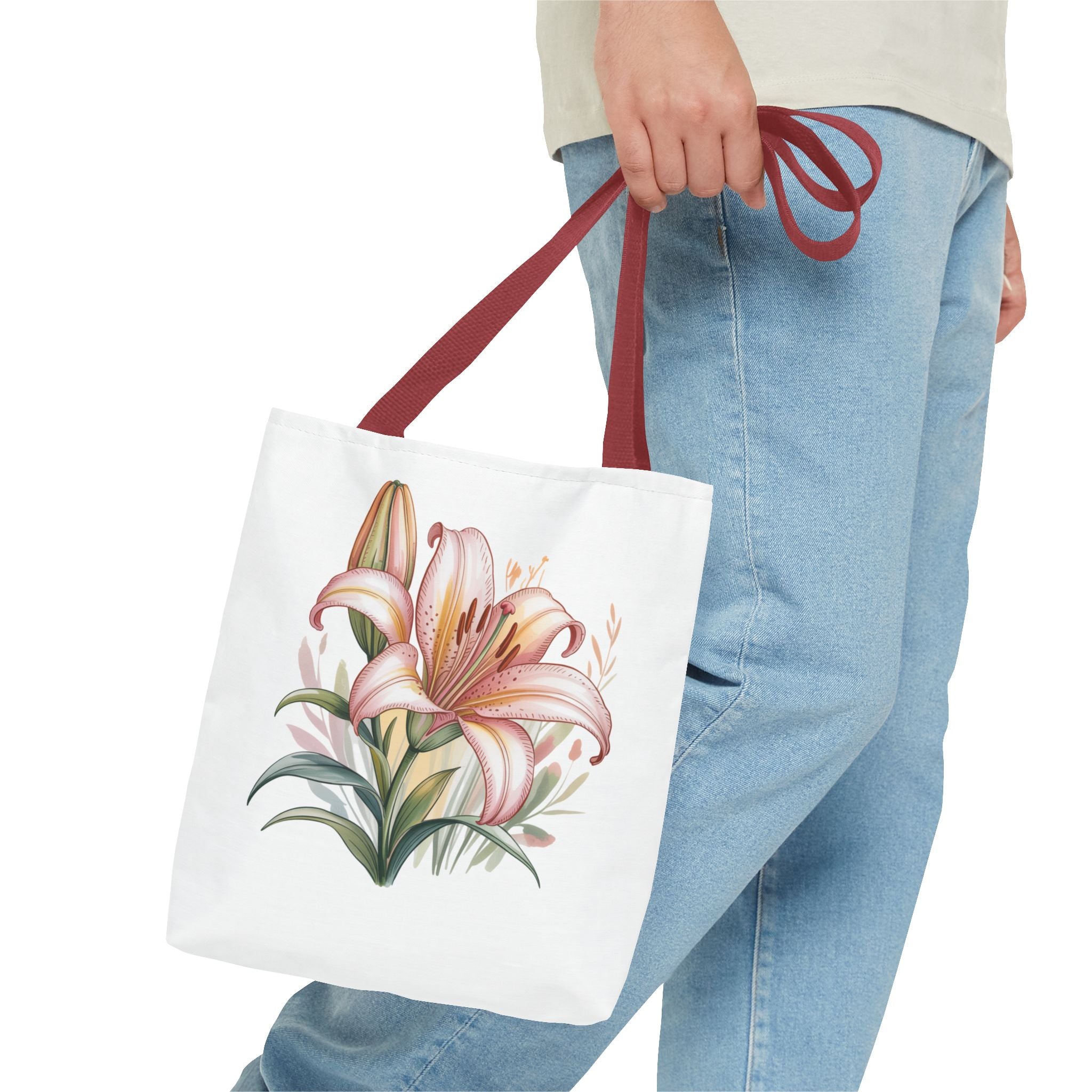 Every Day Floral Tote Bag — Elegant Flower All-Over Print Tote