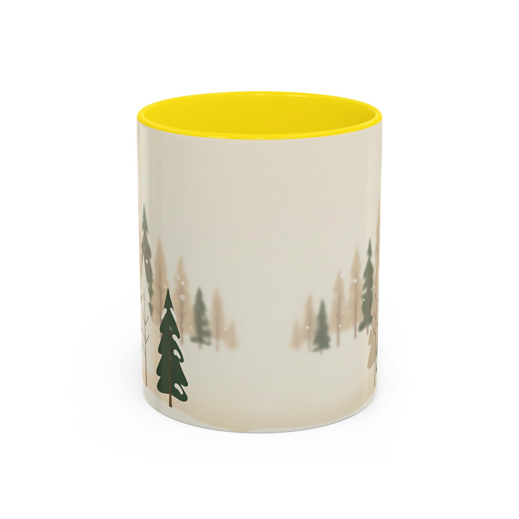 Minimal Winter Forest Accent Mug