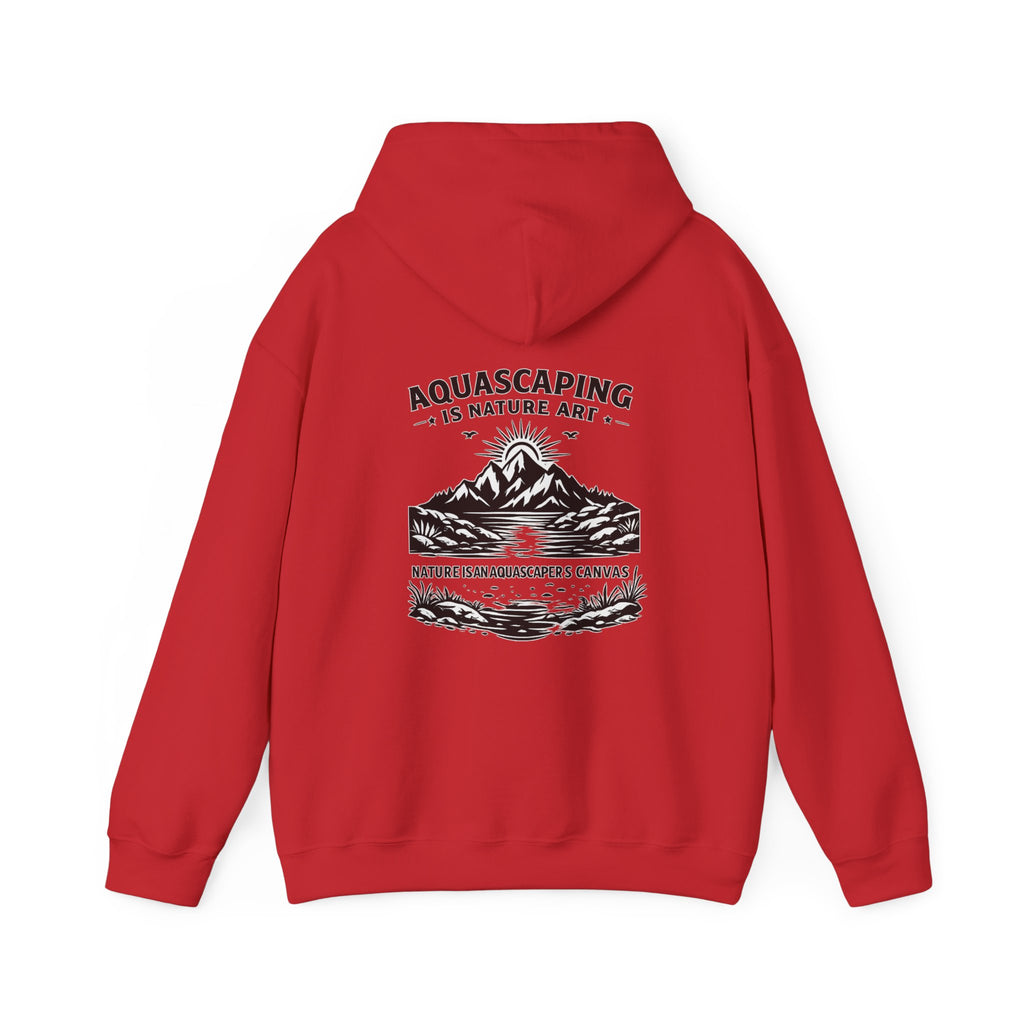 Two Side Aquascaping Mountain Hoodie — "Mountain Aquascape" Nature Aquascaping Pullover