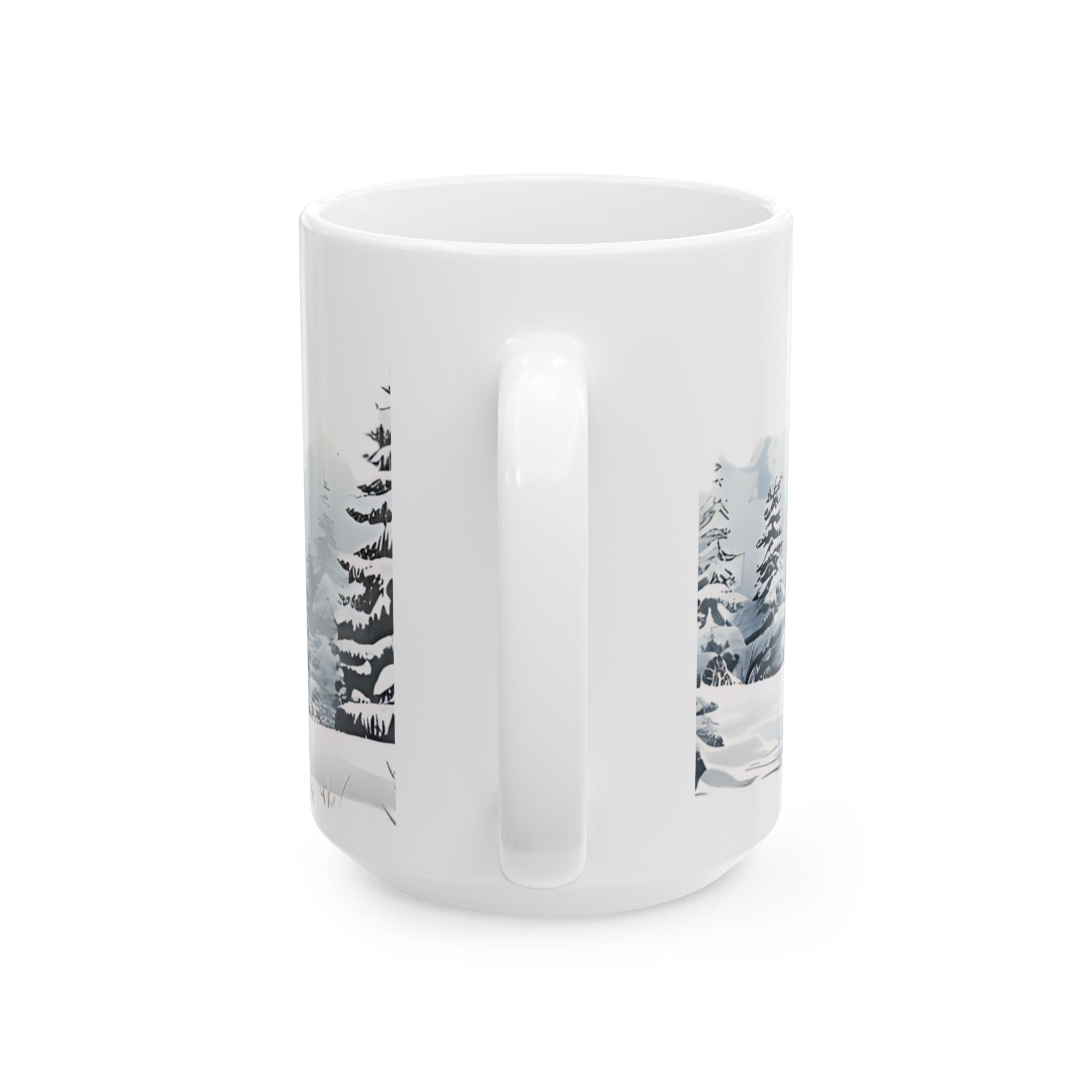Watercolor Winter Forest Mug