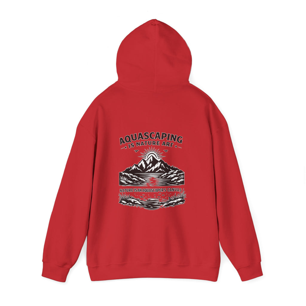 Two Side Aquascaping Mountain Hoodie — "Mountain Aquascape" Nature Aquascaping Pullover