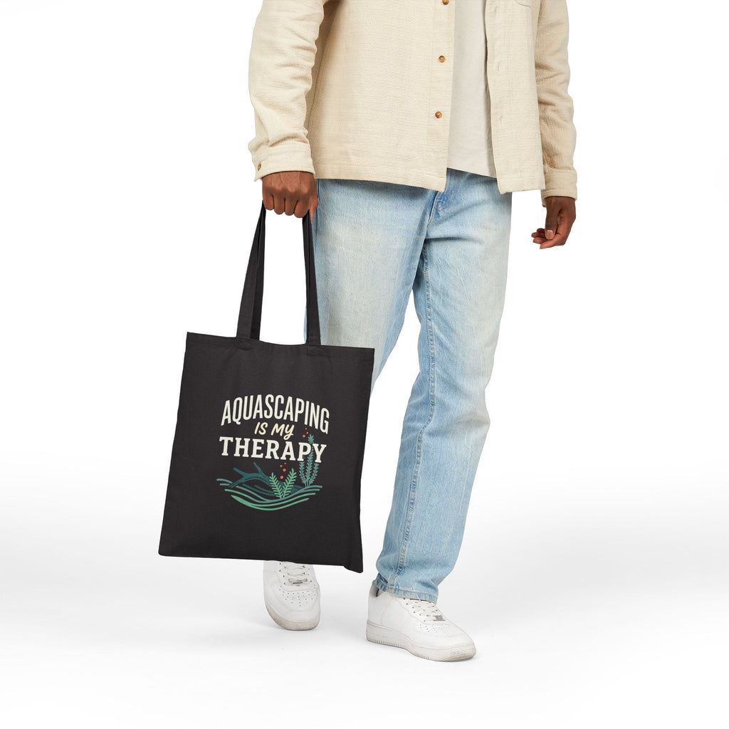 Aquascaping Is My Therapy Cotton Canvas Tote Bag