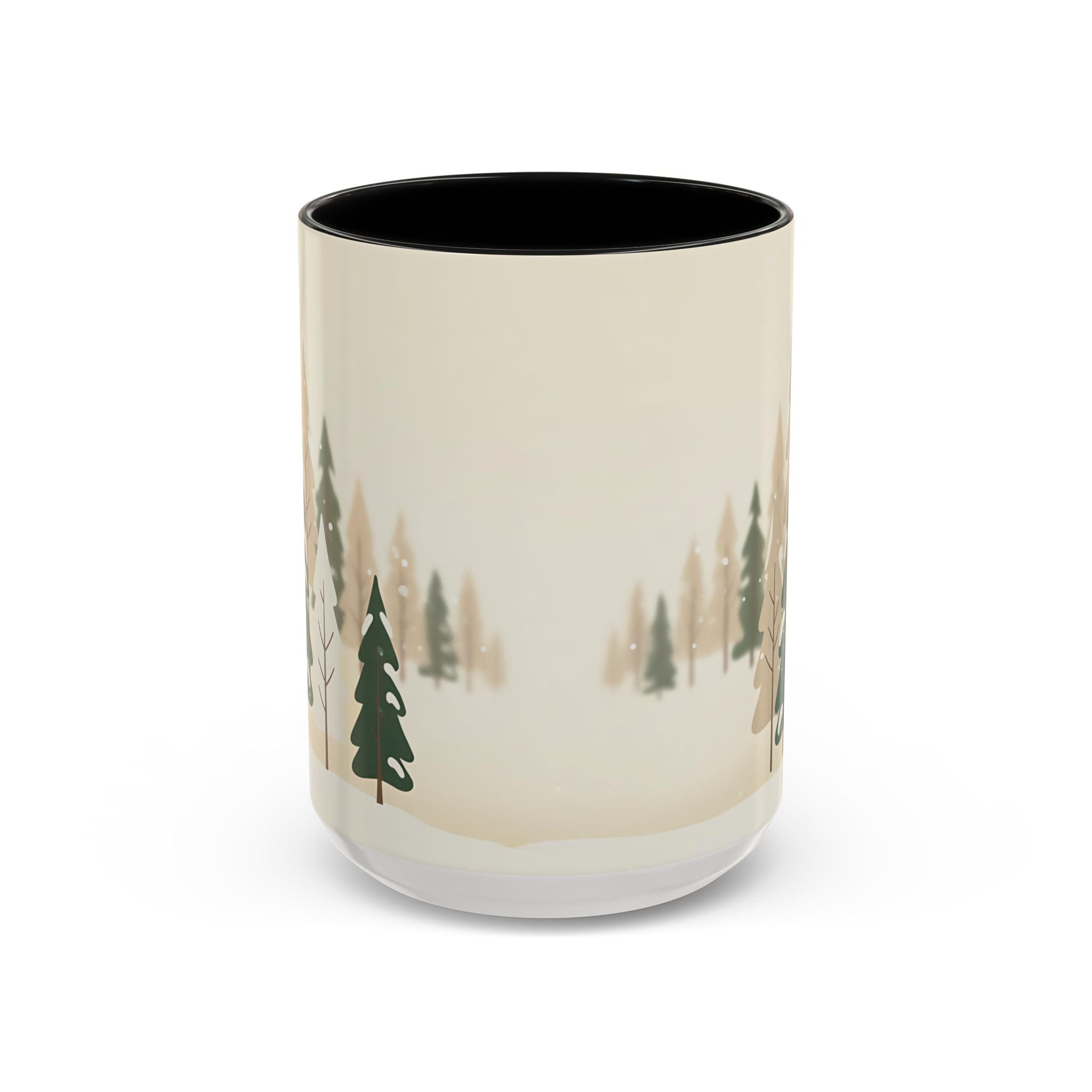 Minimal Winter Forest Accent Mug