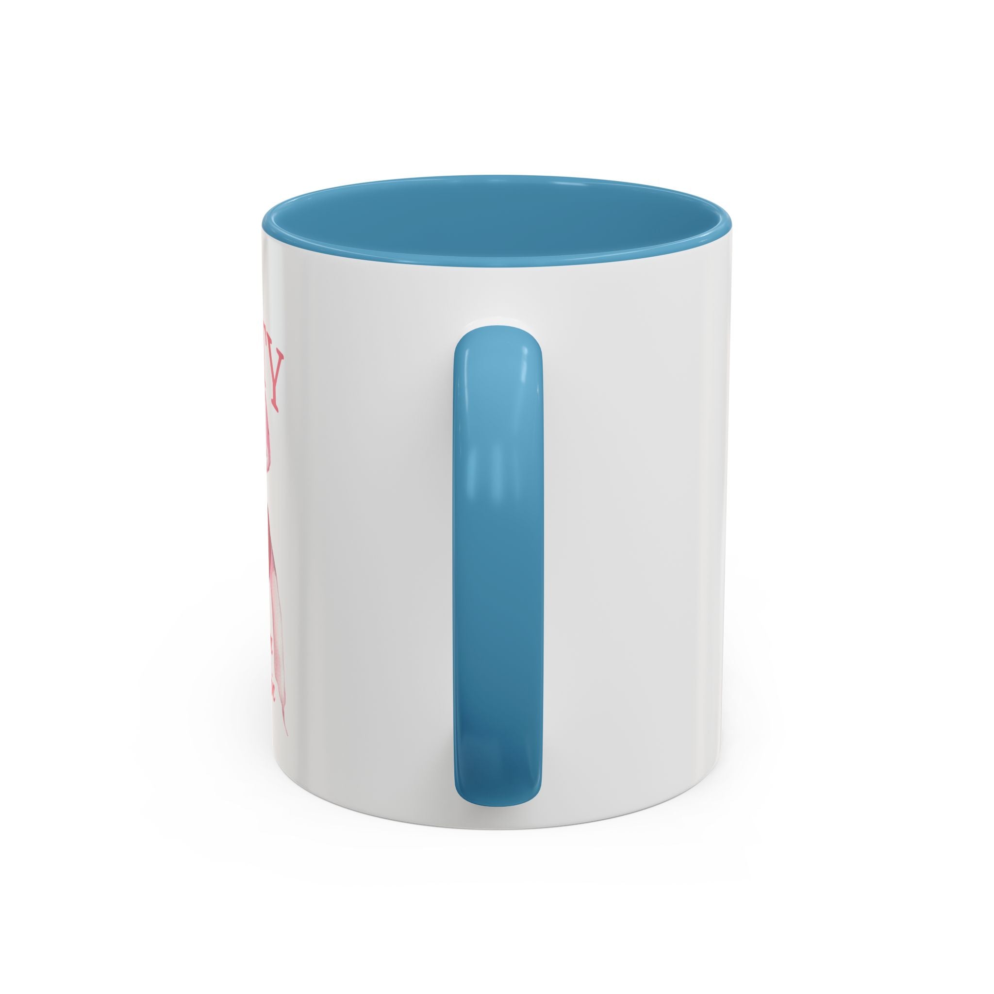 Personalized Coquette Cherry Mug | Watercolor Bow Cup