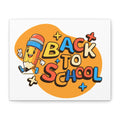 Back to School Canvas Wall Art — Cheerful Pencil Classroom Decor