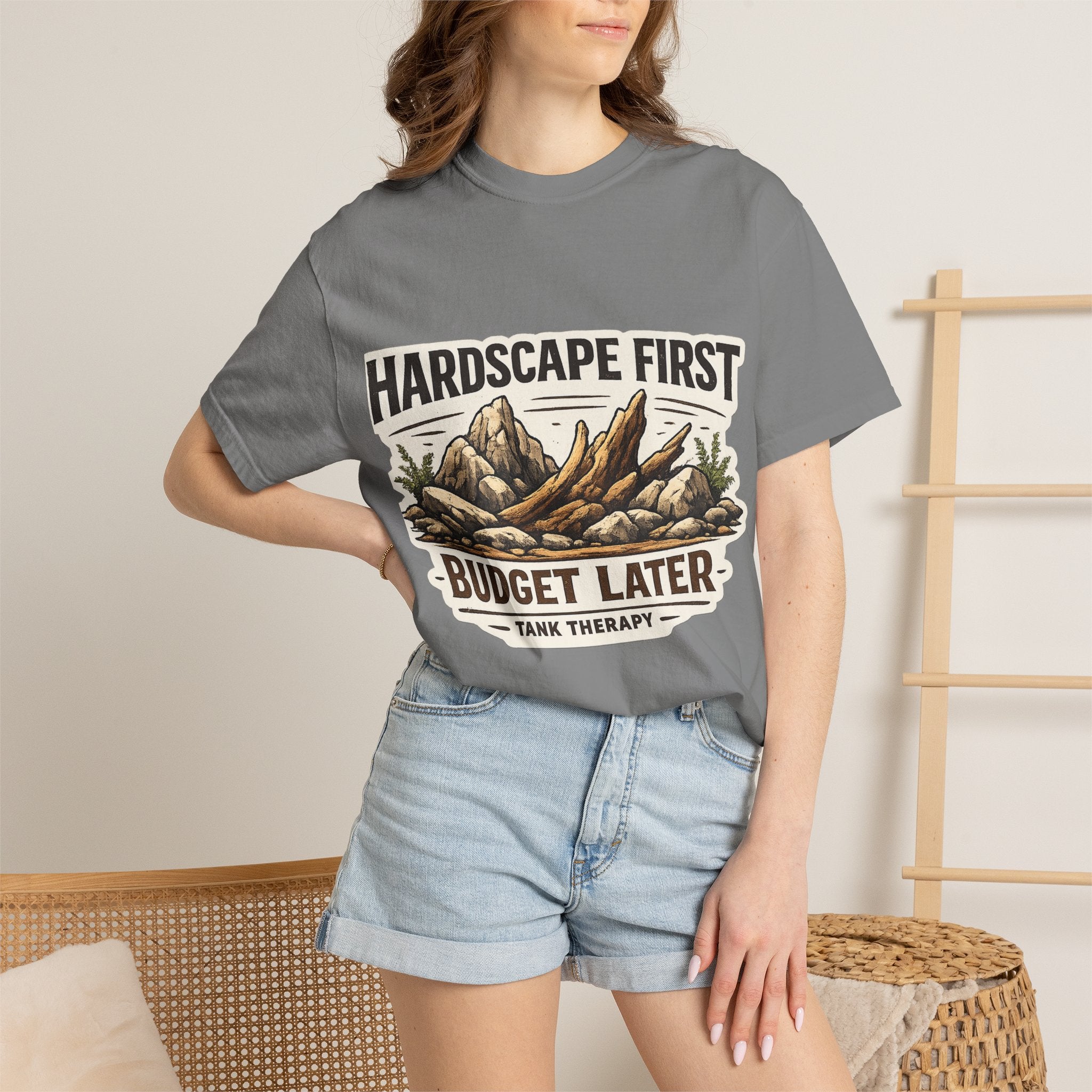 Hardscape First - Budget Later Garment-Dyed T-Shirt