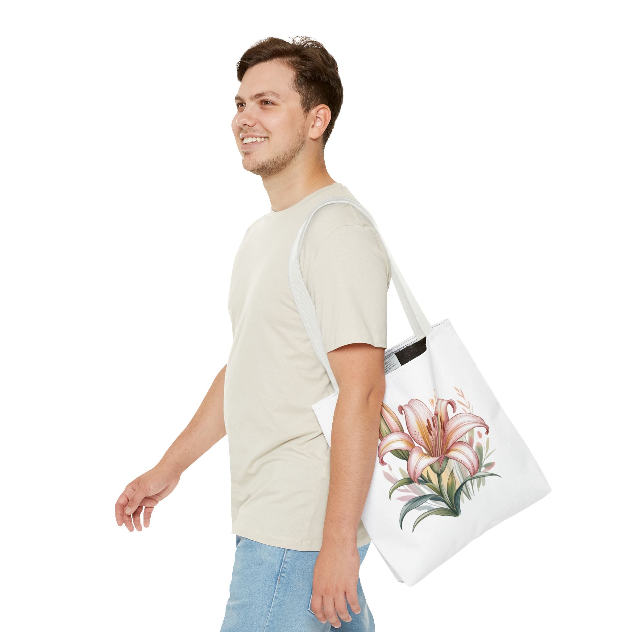 Every Day Floral Tote Bag — Elegant Flower All-Over Print Tote