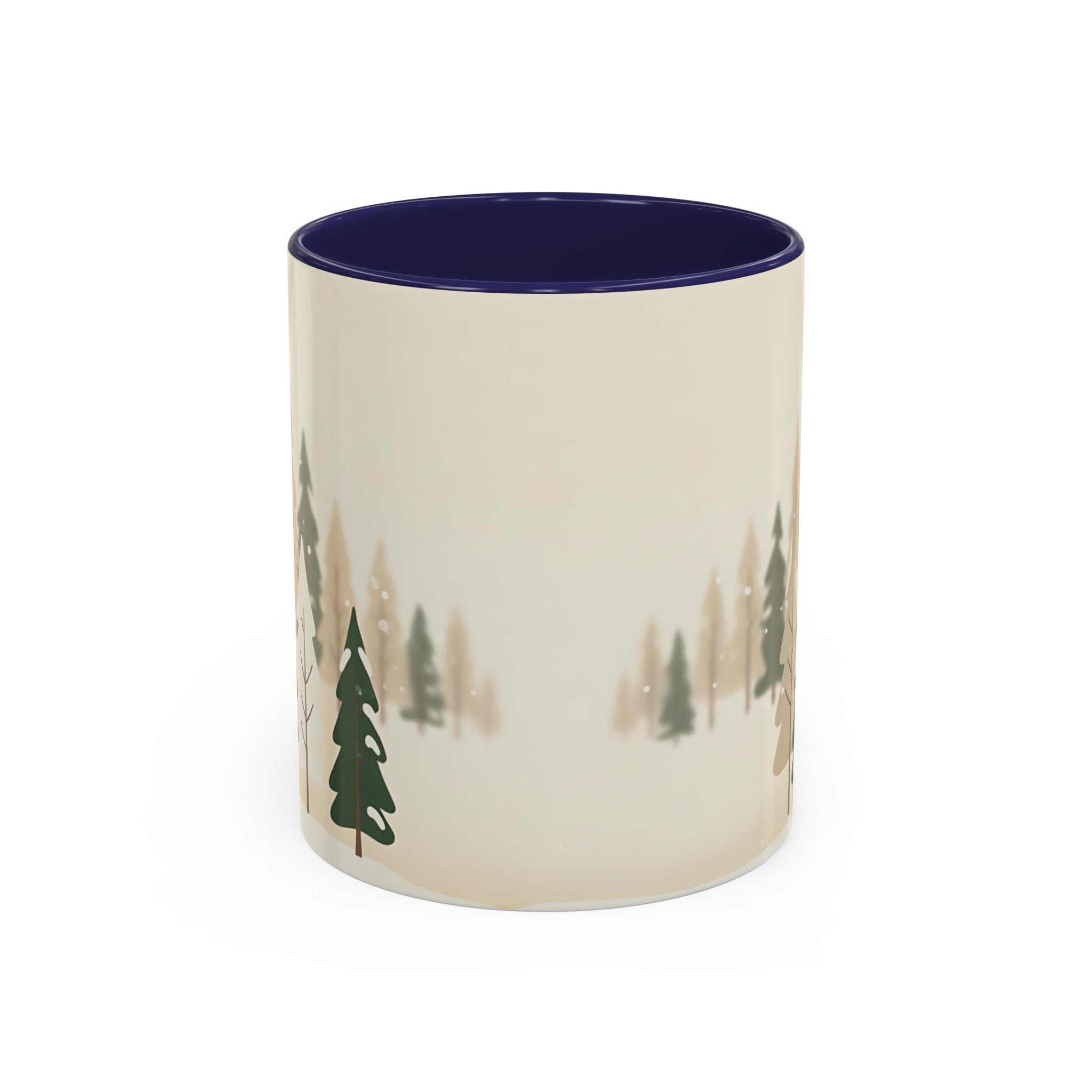 Minimal Winter Forest Accent Mug