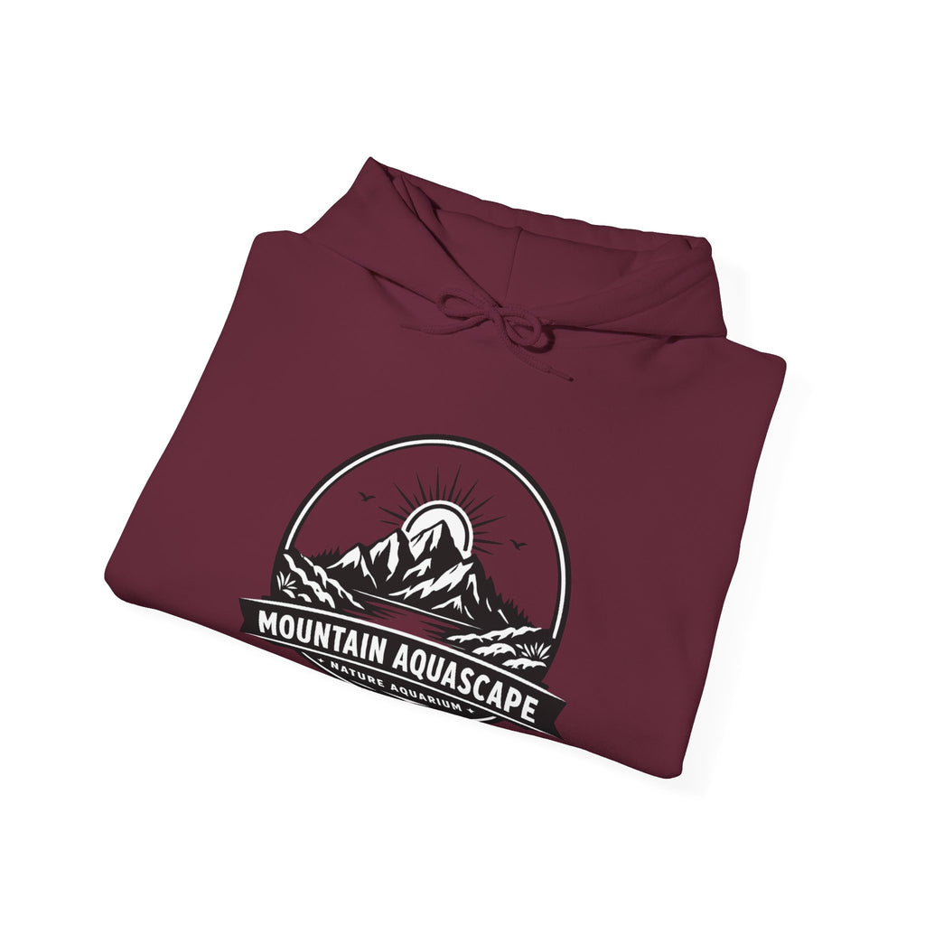Two Side Aquascaping Mountain Hoodie — "Mountain Aquascape" Nature Aquascaping Pullover