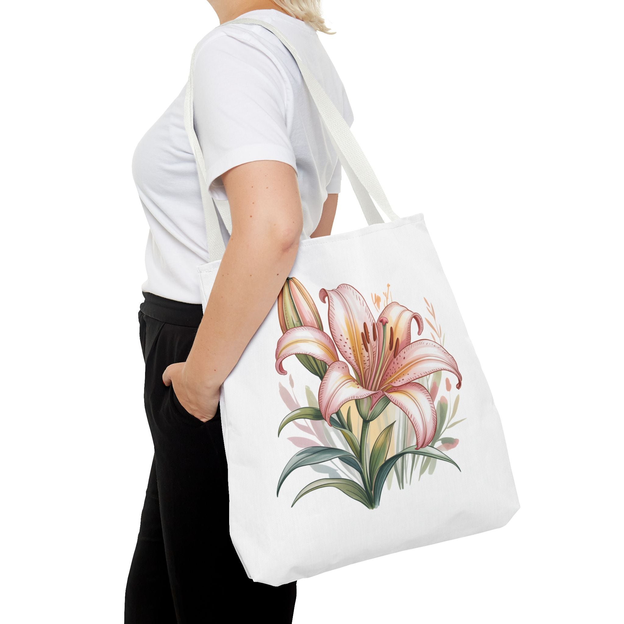 Every Day Floral Tote Bag — Elegant Flower All-Over Print Tote