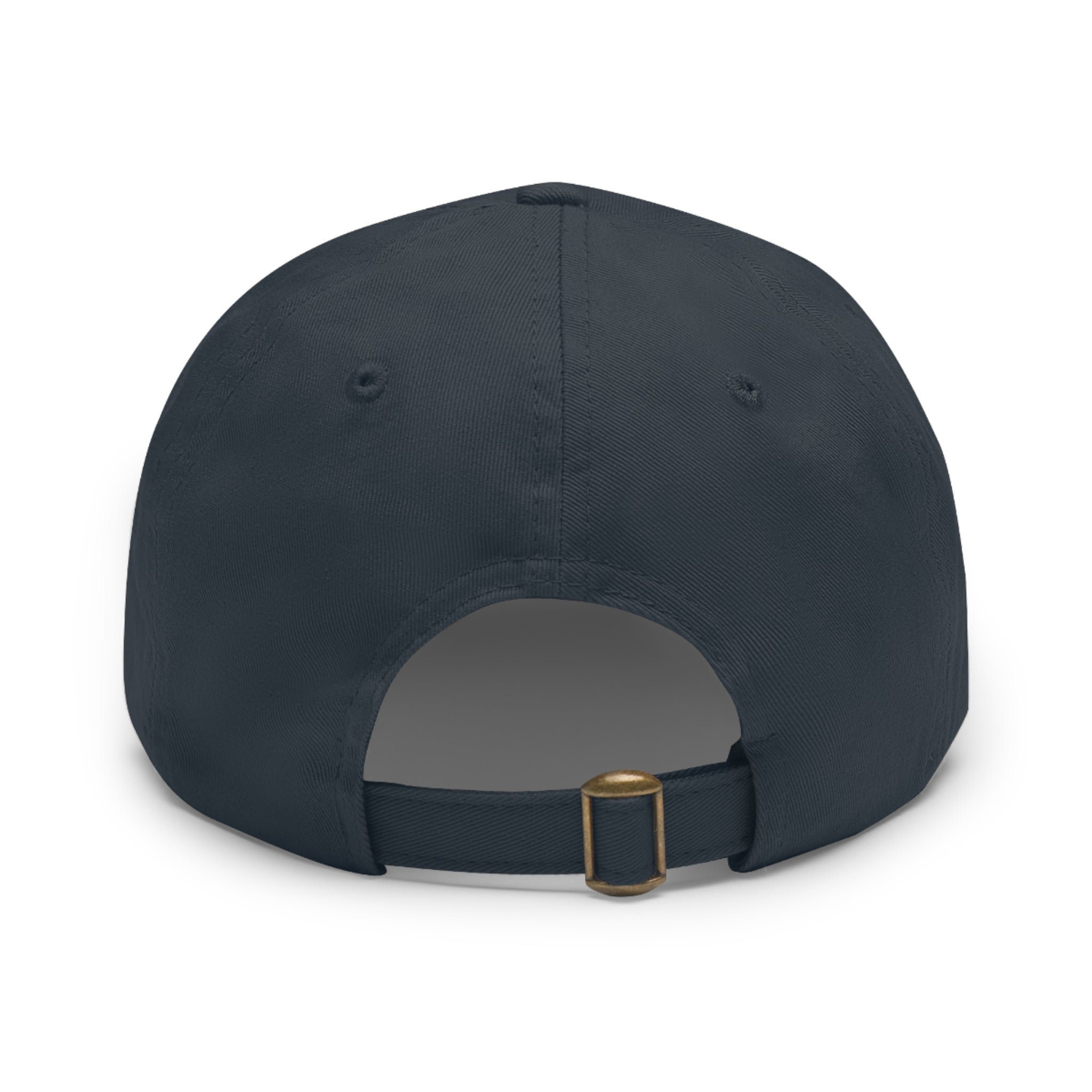 Personalized "Dad" Leather Patch Dad Hat — Custom Father's Day Cap