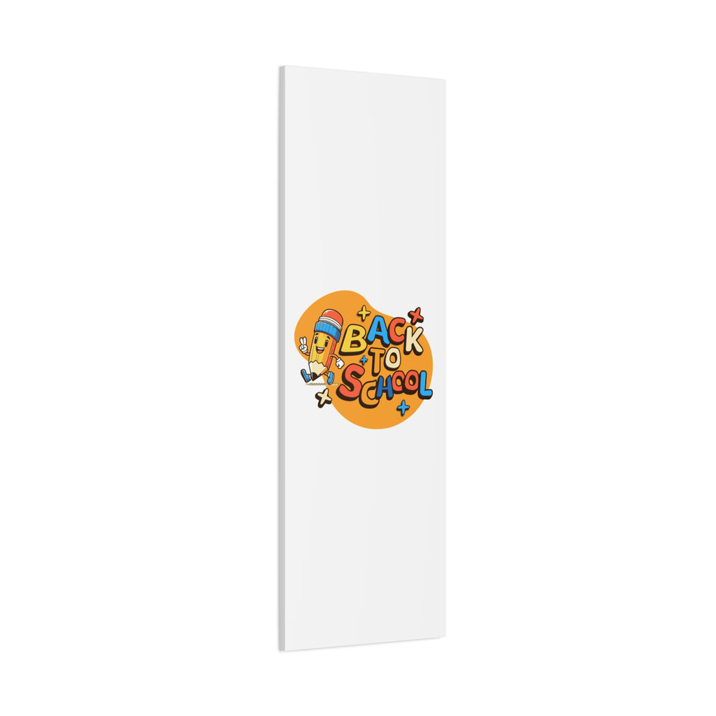 Back to School Canvas Wall Art — Cheerful Pencil Classroom Decor