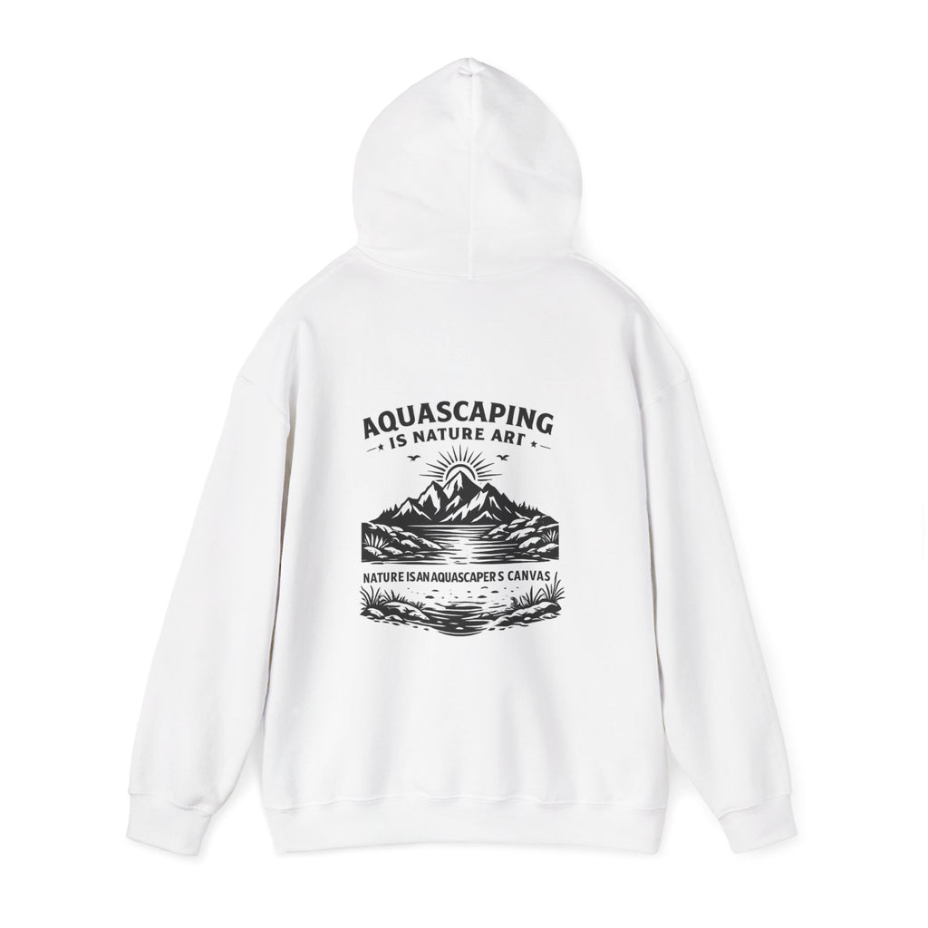 Two Side Aquascaping Mountain Hoodie — "Mountain Aquascape" Nature Aquascaping Pullover