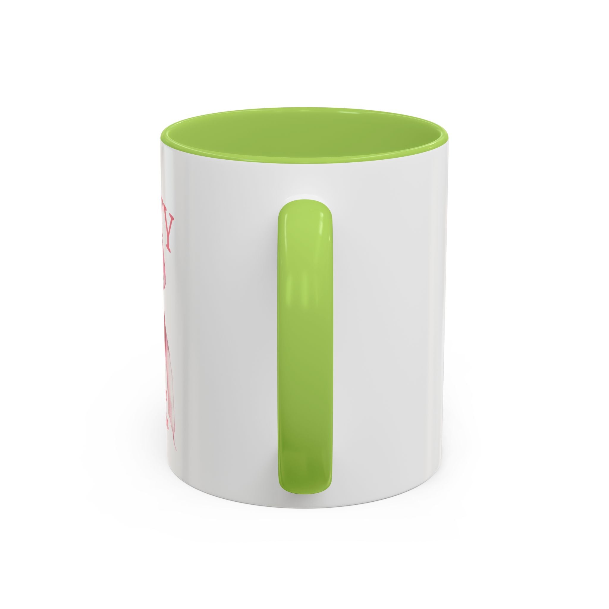 Personalized Coquette Cherry Mug | Watercolor Bow Cup