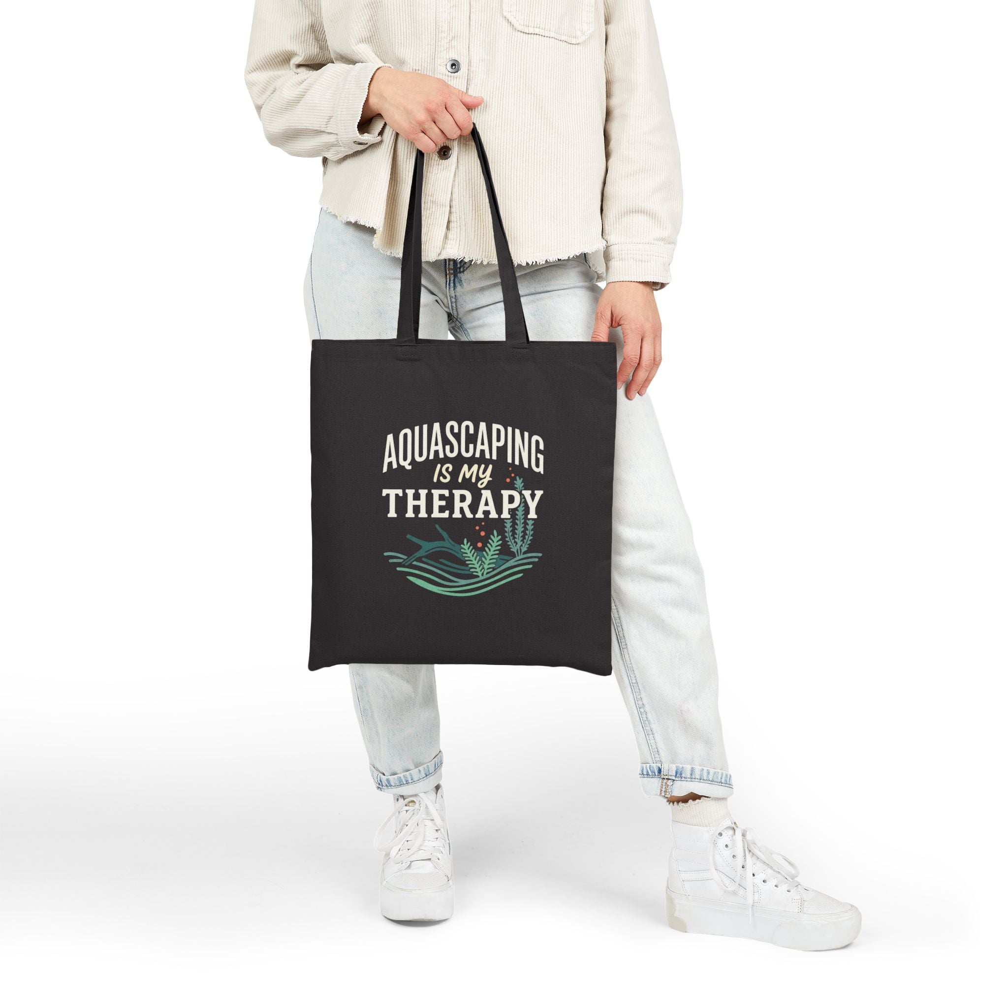 Aquascaping Is My Therapy Cotton Canvas Tote Bag