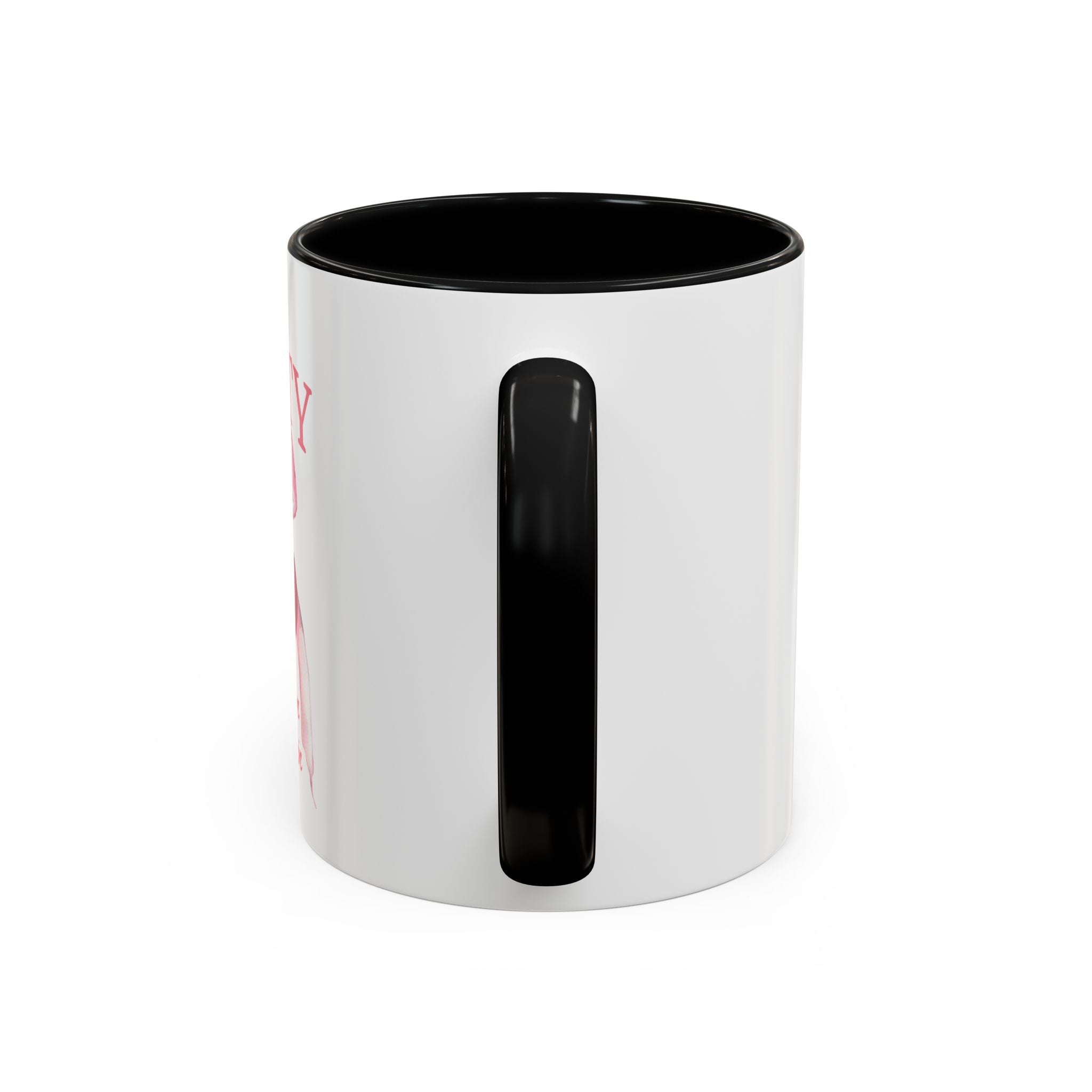 Personalized Coquette Cherry Mug | Watercolor Bow Cup