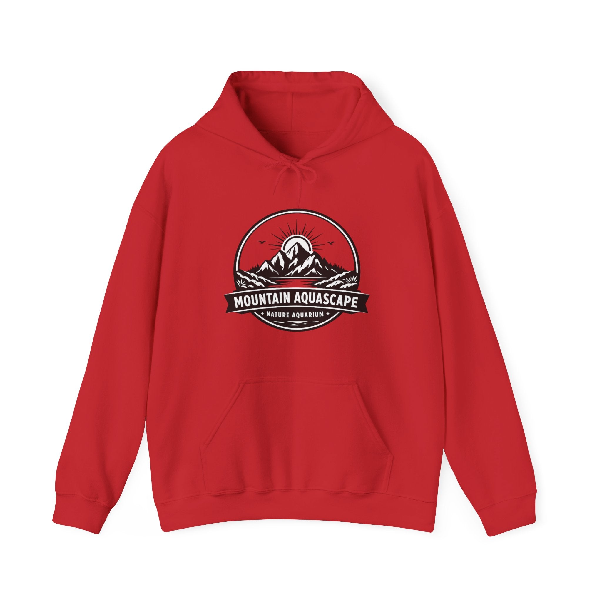 Two Side Aquascaping Mountain Hoodie — "Mountain Aquascape" Nature Aquascaping Pullover
