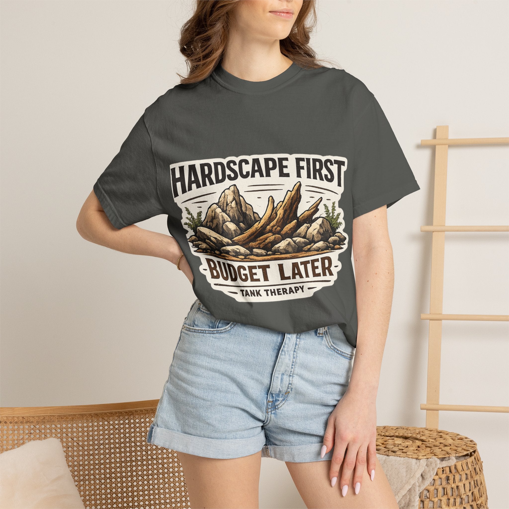 Hardscape First - Budget Later Garment-Dyed T-Shirt