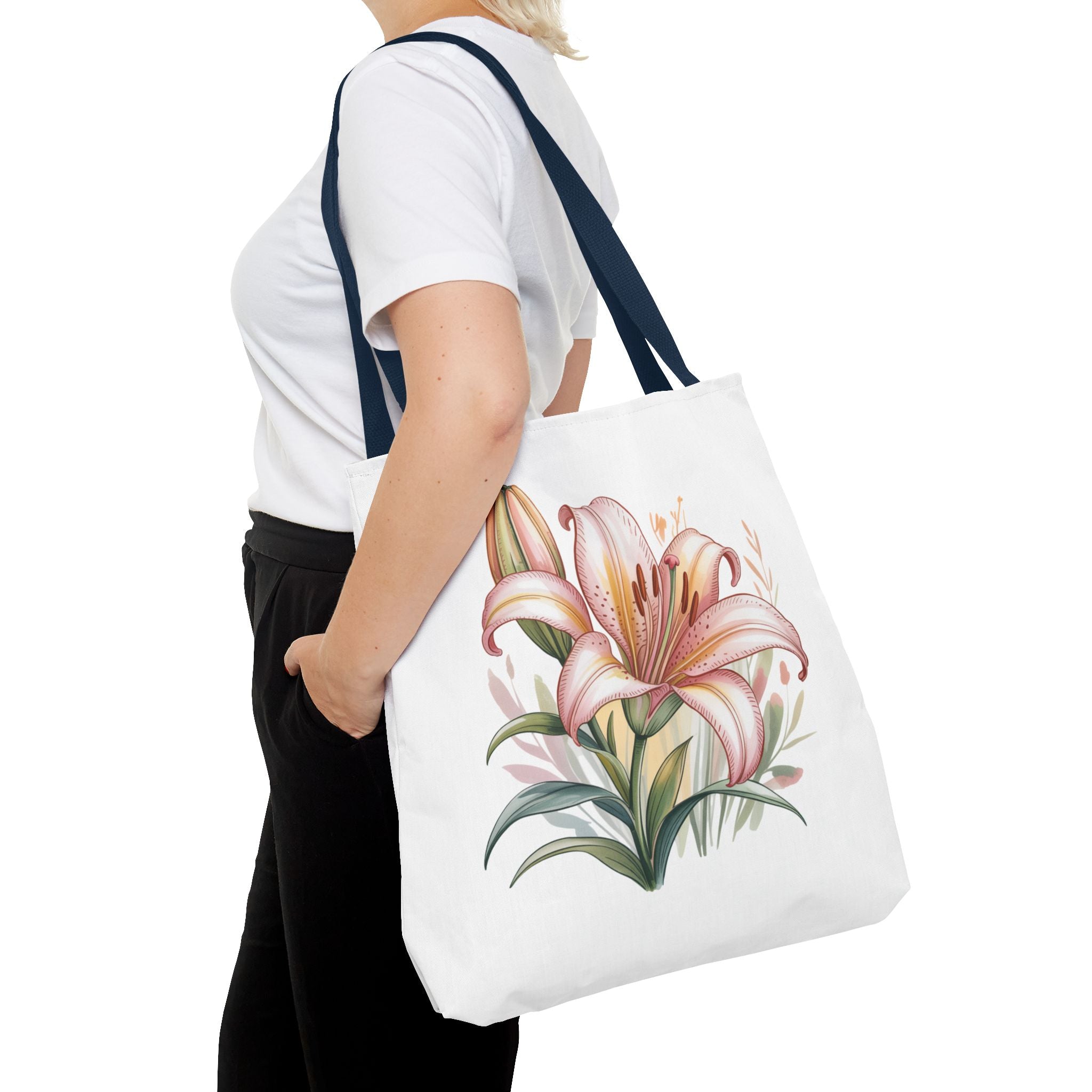 Every Day Floral Tote Bag — Elegant Flower All-Over Print Tote