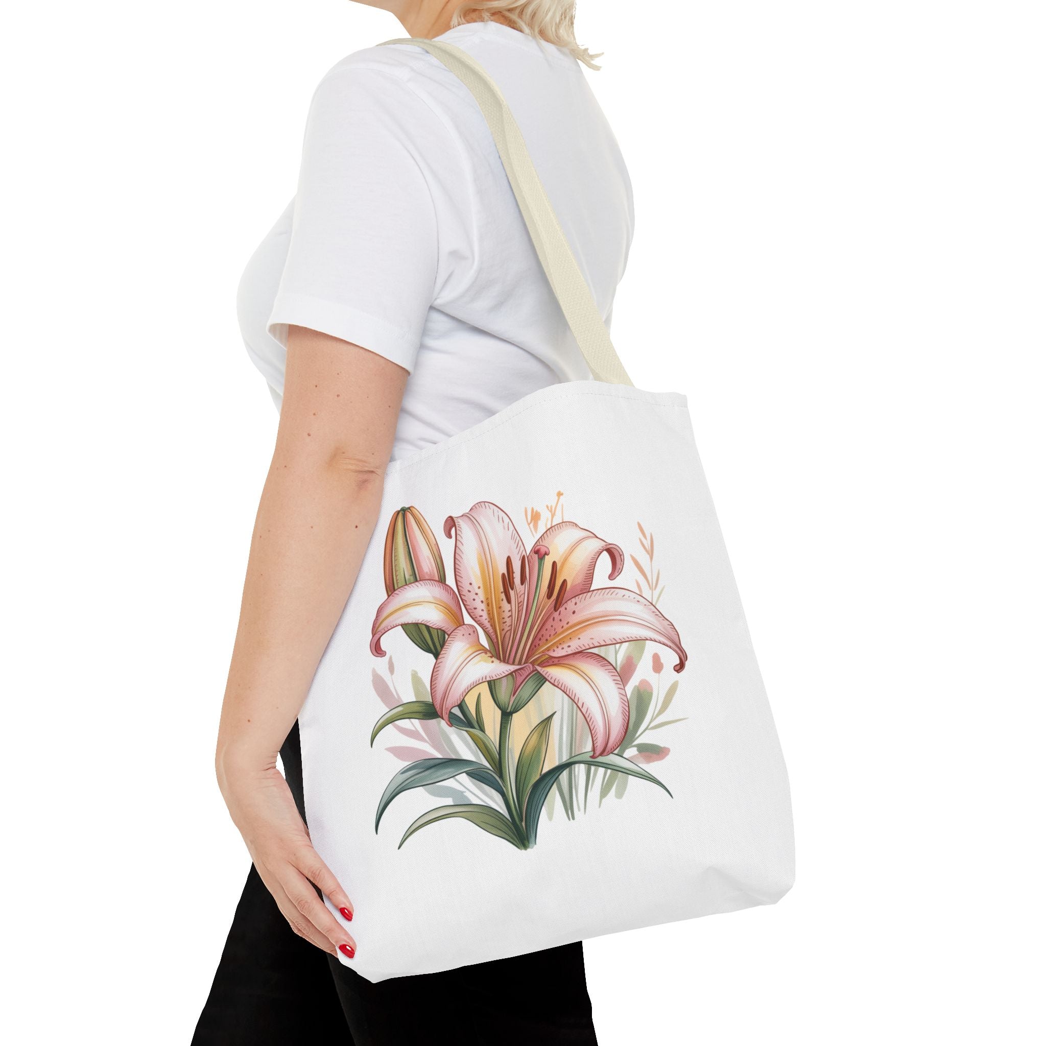 Every Day Floral Tote Bag — Elegant Flower All-Over Print Tote