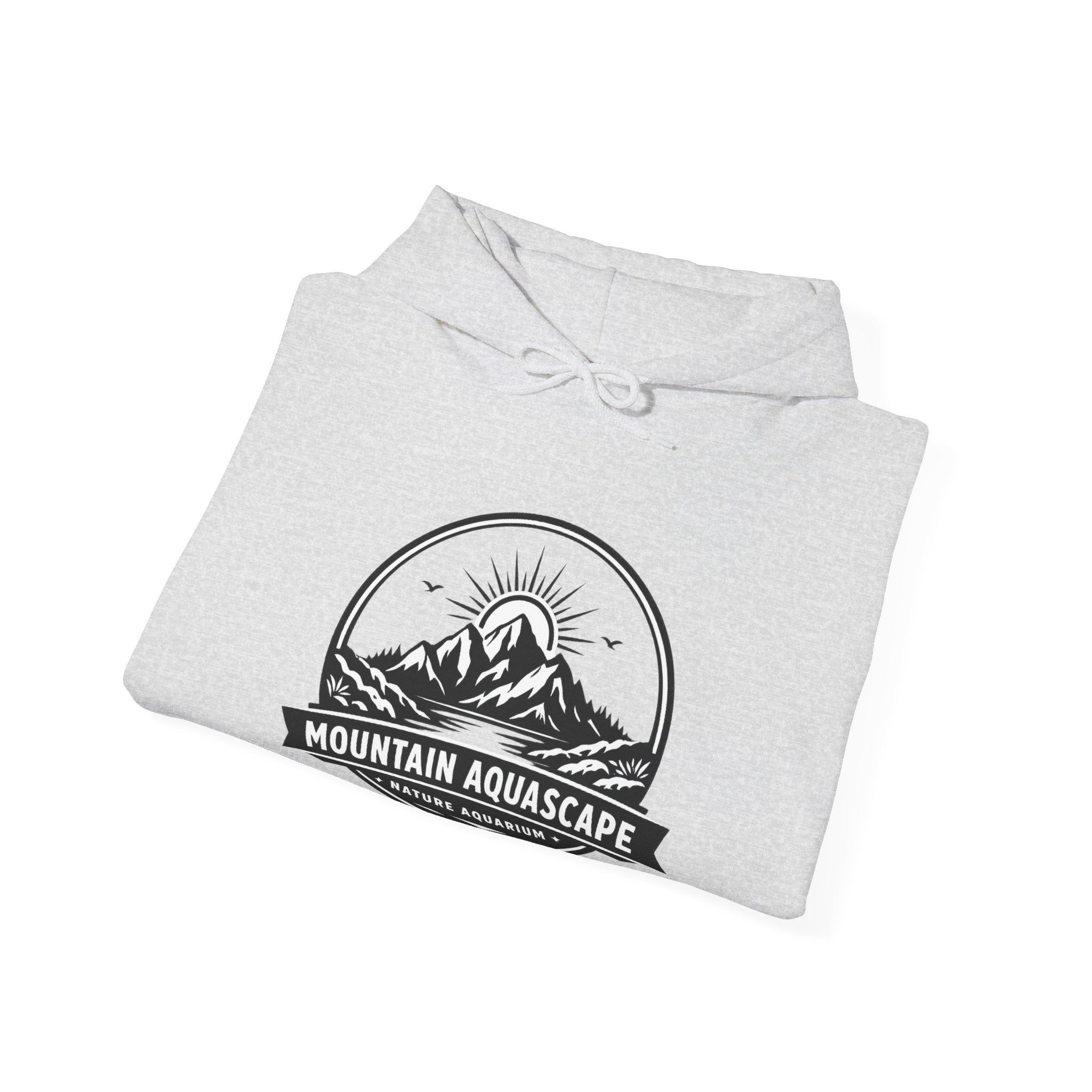 Two Side Aquascaping Mountain Hoodie — "Mountain Aquascape" Nature Aquascaping Pullover