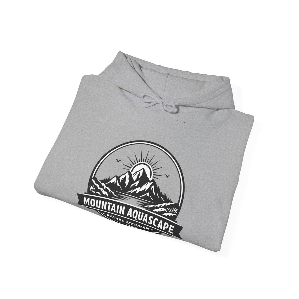 Two Side Aquascaping Mountain Hoodie — "Mountain Aquascape" Nature Aquascaping Pullover