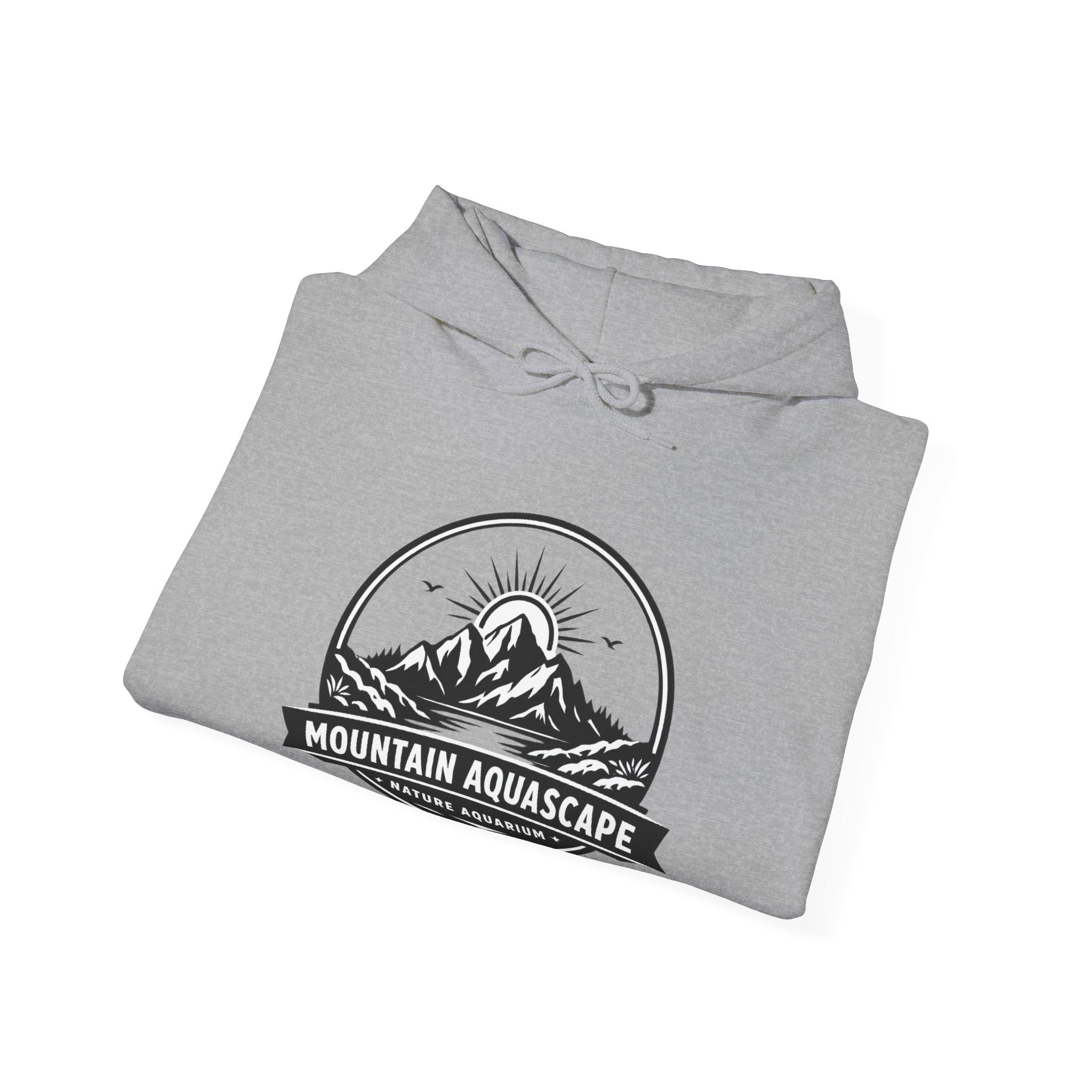 Two Side Aquascaping Mountain Hoodie — "Mountain Aquascape" Nature Aquascaping Pullover