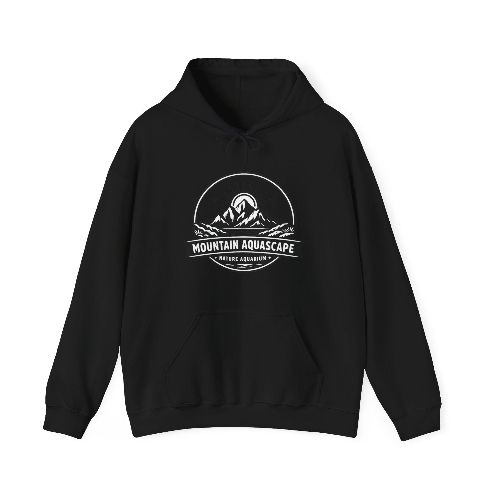 Two Side Aquascaping Mountain Hoodie — "Mountain Aquascape" Nature Aquascaping Pullover