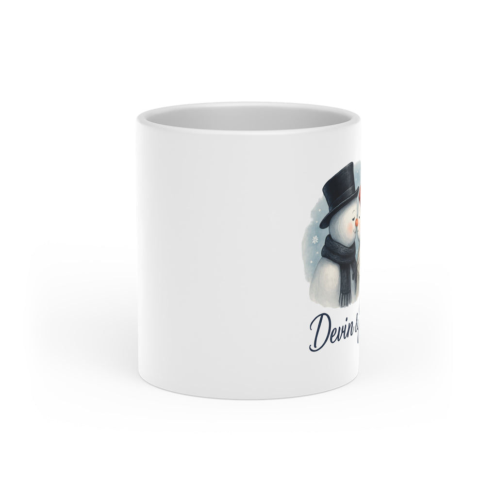 Personalized Valentine Lover Heart-Shaped Mug | Custom Name, Romantic Coffee Cup