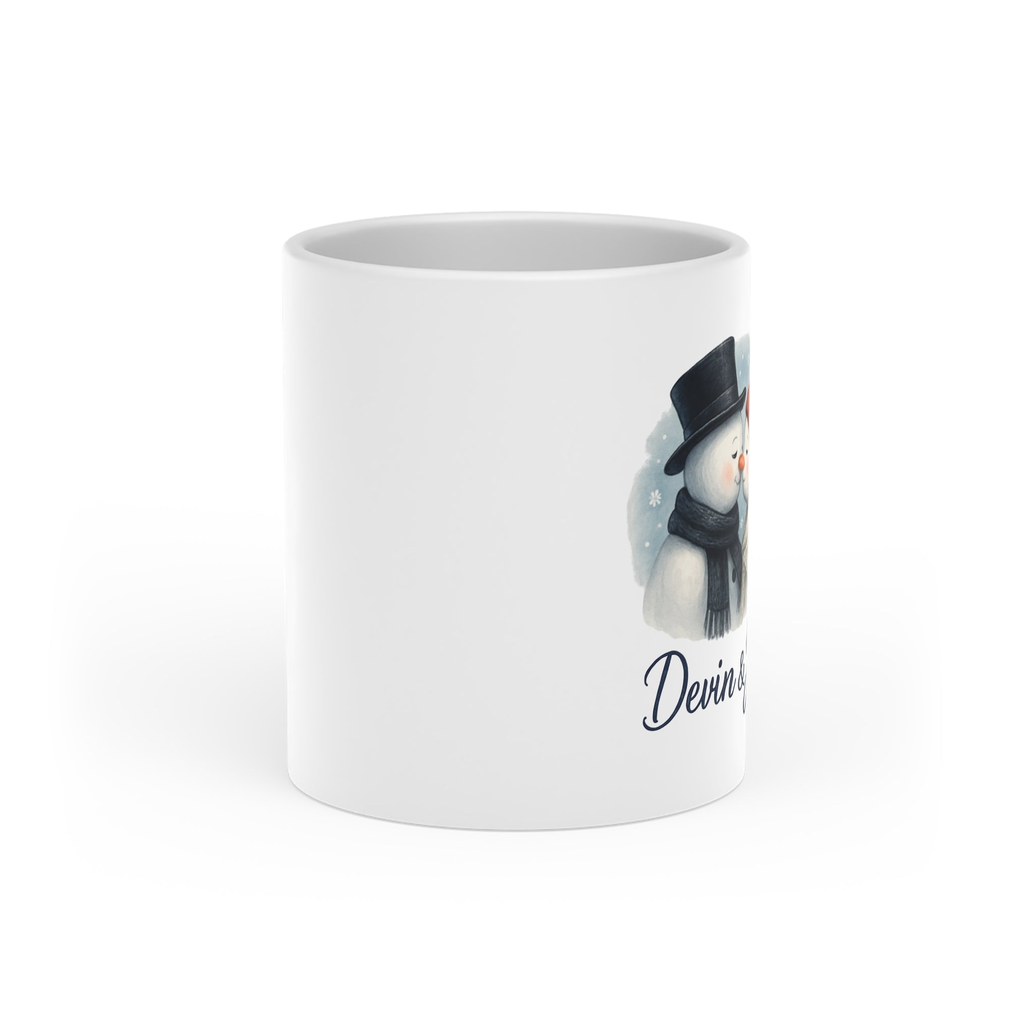 Personalized Valentine Lover Heart-Shaped Mug | Custom Name, Romantic Coffee Cup