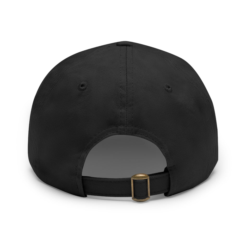 Personalized "Dad" Leather Patch Dad Hat — Custom Father's Day Cap