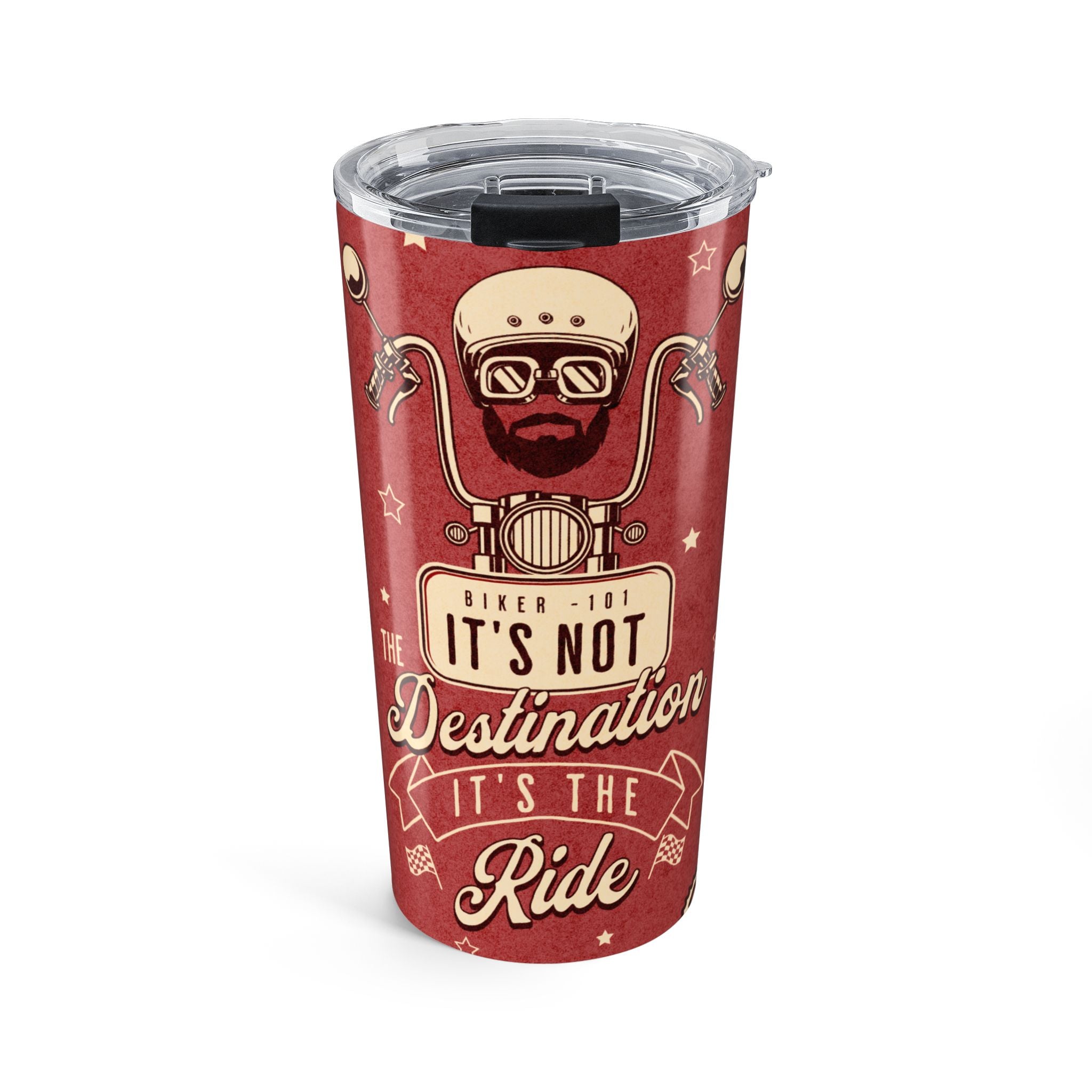 Biker 101 Its Not Destination Ride Tumbler 20oz | Retro Motorcycle Travel