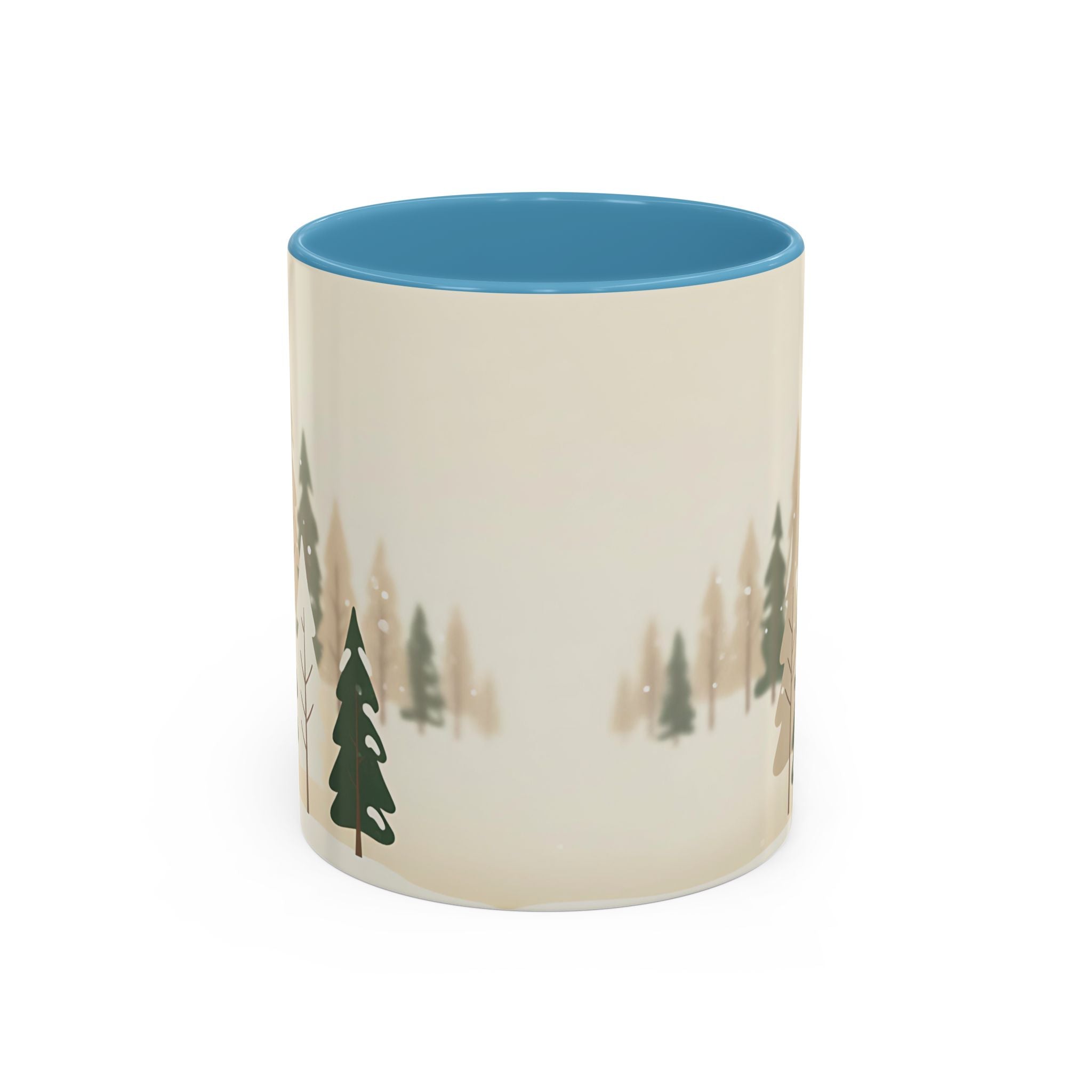 Minimal Winter Forest Accent Mug