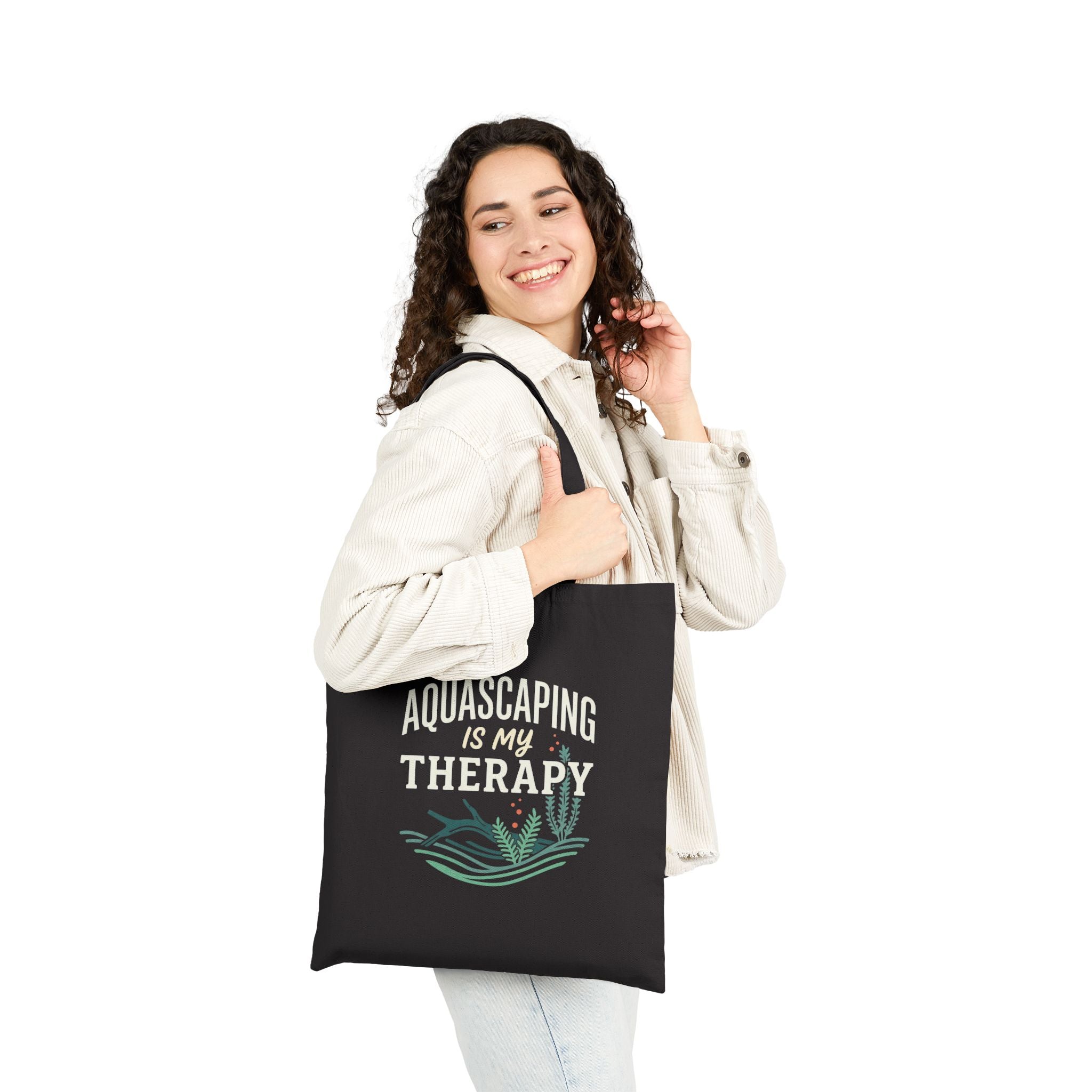 Aquascaping Is My Therapy Cotton Canvas Tote Bag