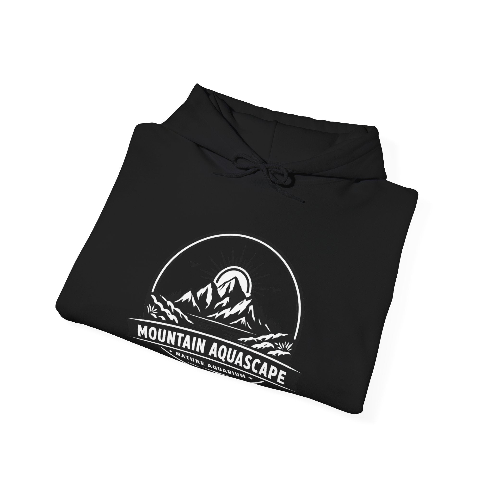 Two Side Aquascaping Mountain Hoodie — "Mountain Aquascape" Nature Aquascaping Pullover