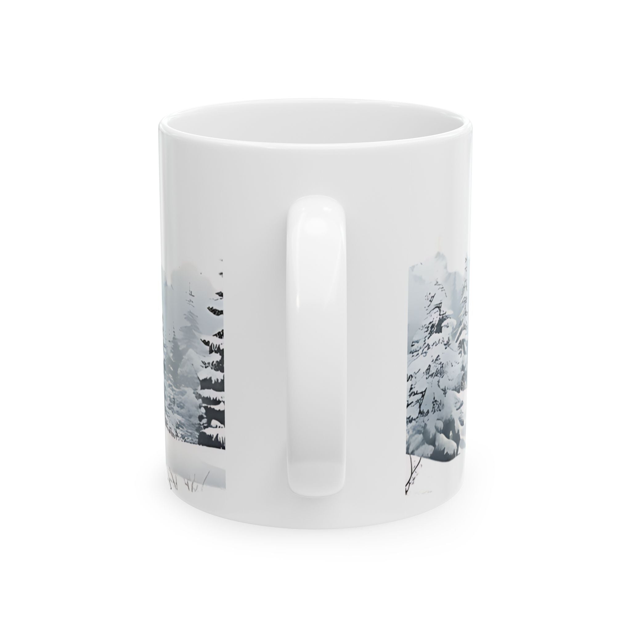 Watercolor Winter Forest Mug