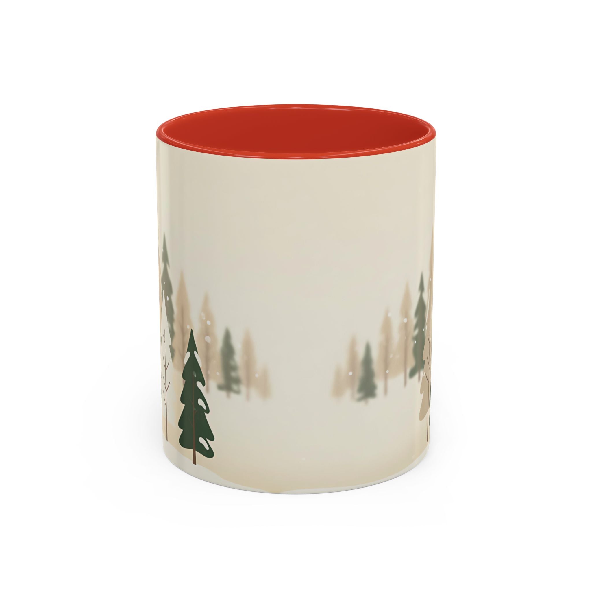 Minimal Winter Forest Accent Mug