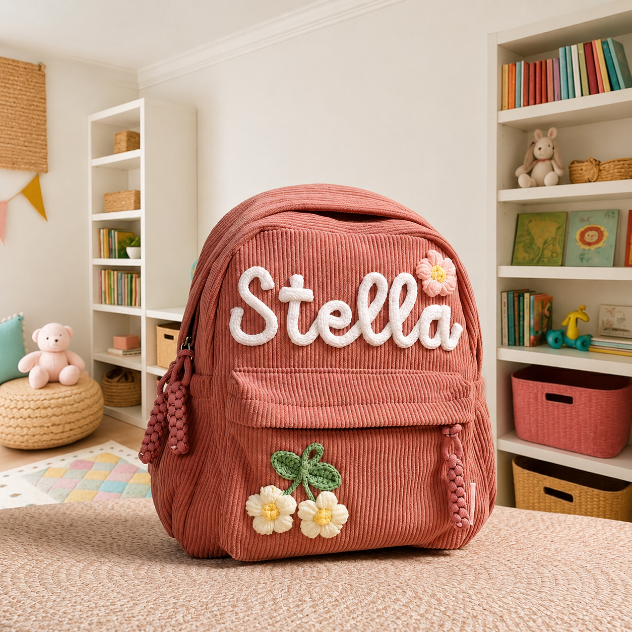 Personalized Embroidered Backpack for Kids | Custom Name Toddler & Kindergarten Backpack