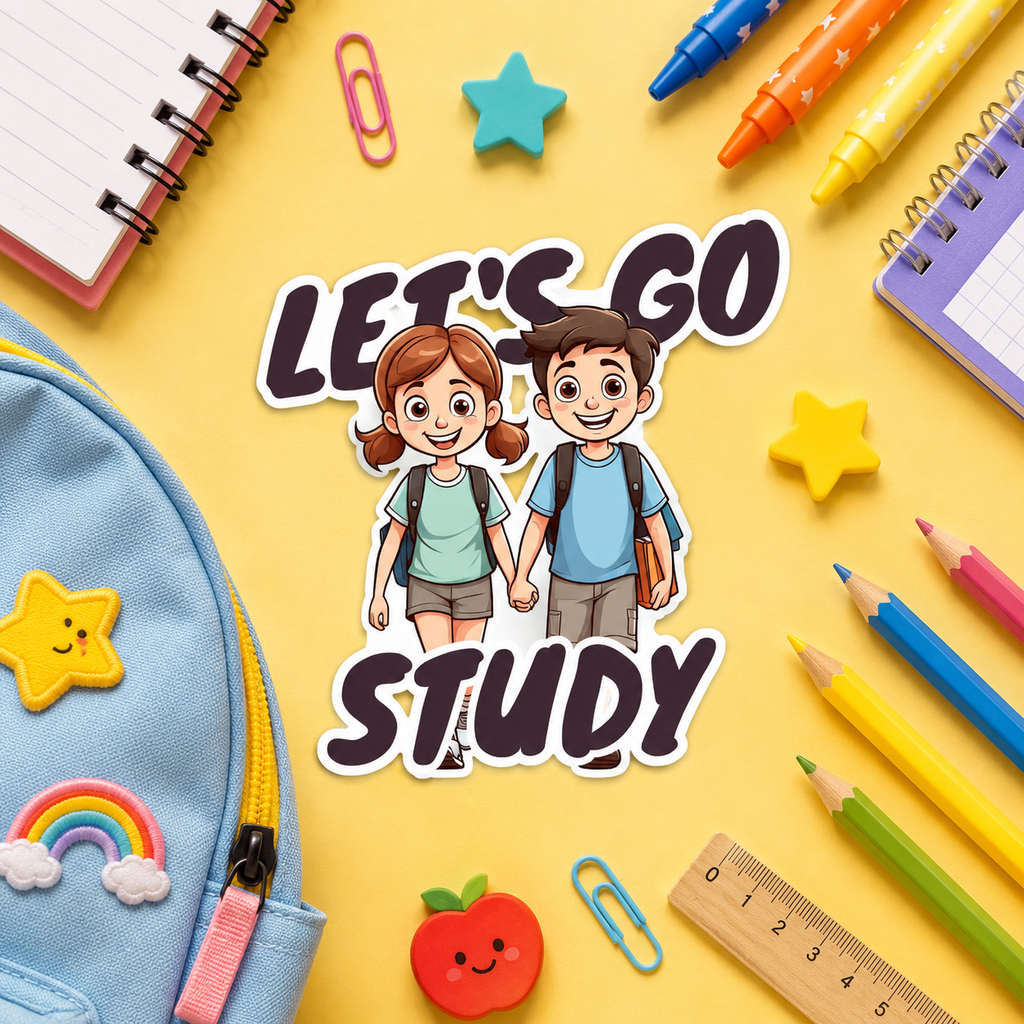 Motivational School Sticker Sheet | Waterproof Vinyl
