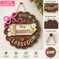 Personalized Teacher Classroom Sign, Custom Wooden Classroom Door Sign, Back to School Teacher Gift, 2 Layer Wood Name Sign, Classroom Decor