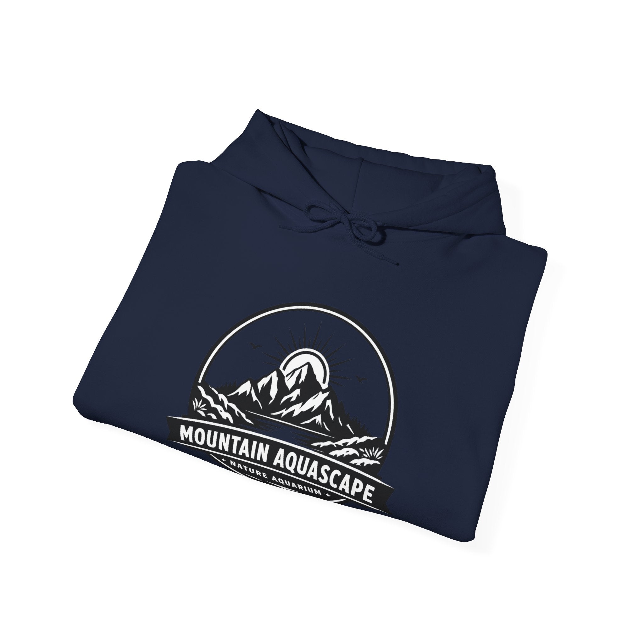 Two Side Aquascaping Mountain Hoodie — "Mountain Aquascape" Nature Aquascaping Pullover